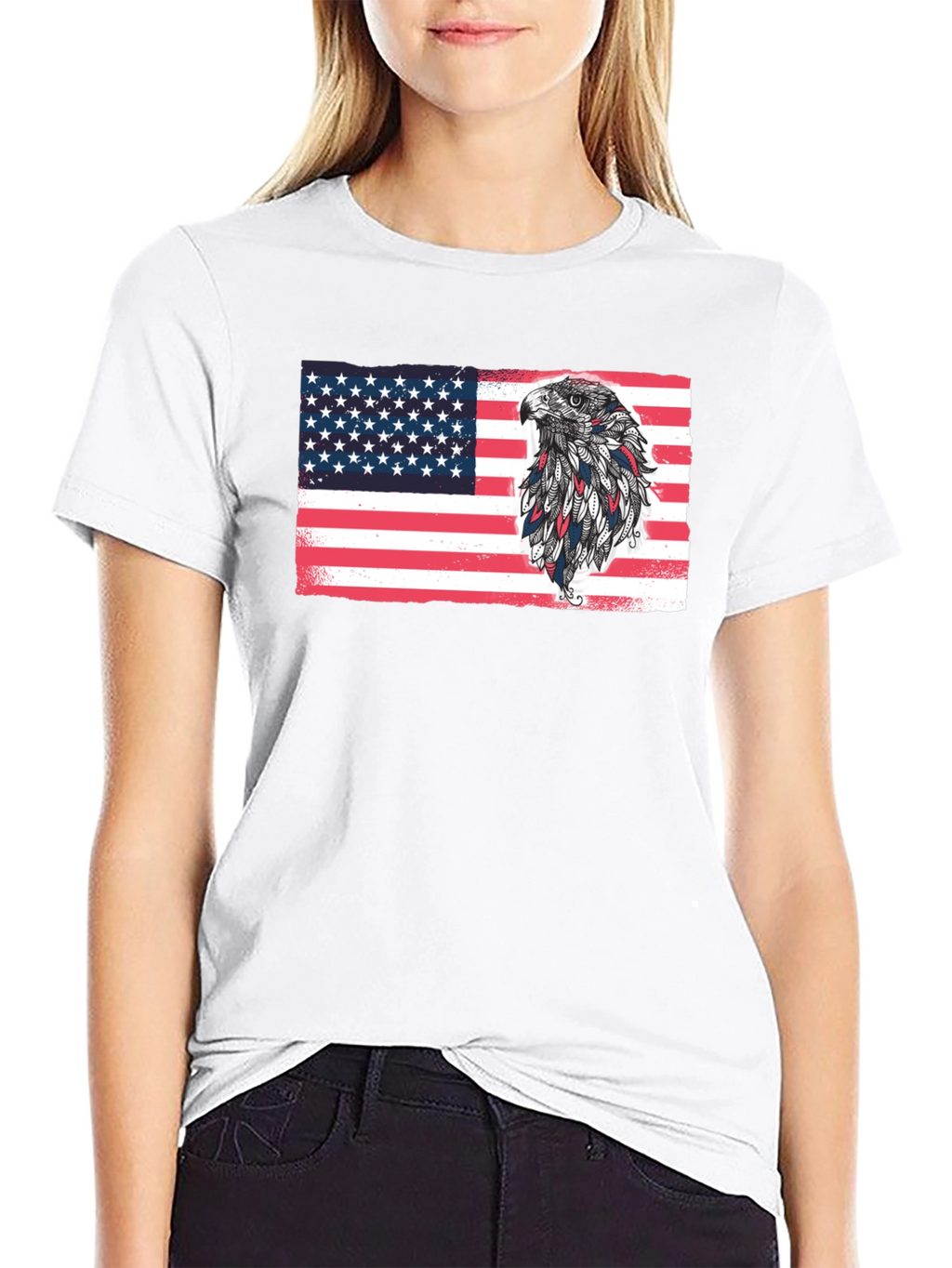 American Eagle Flag Graphic T-Shirt