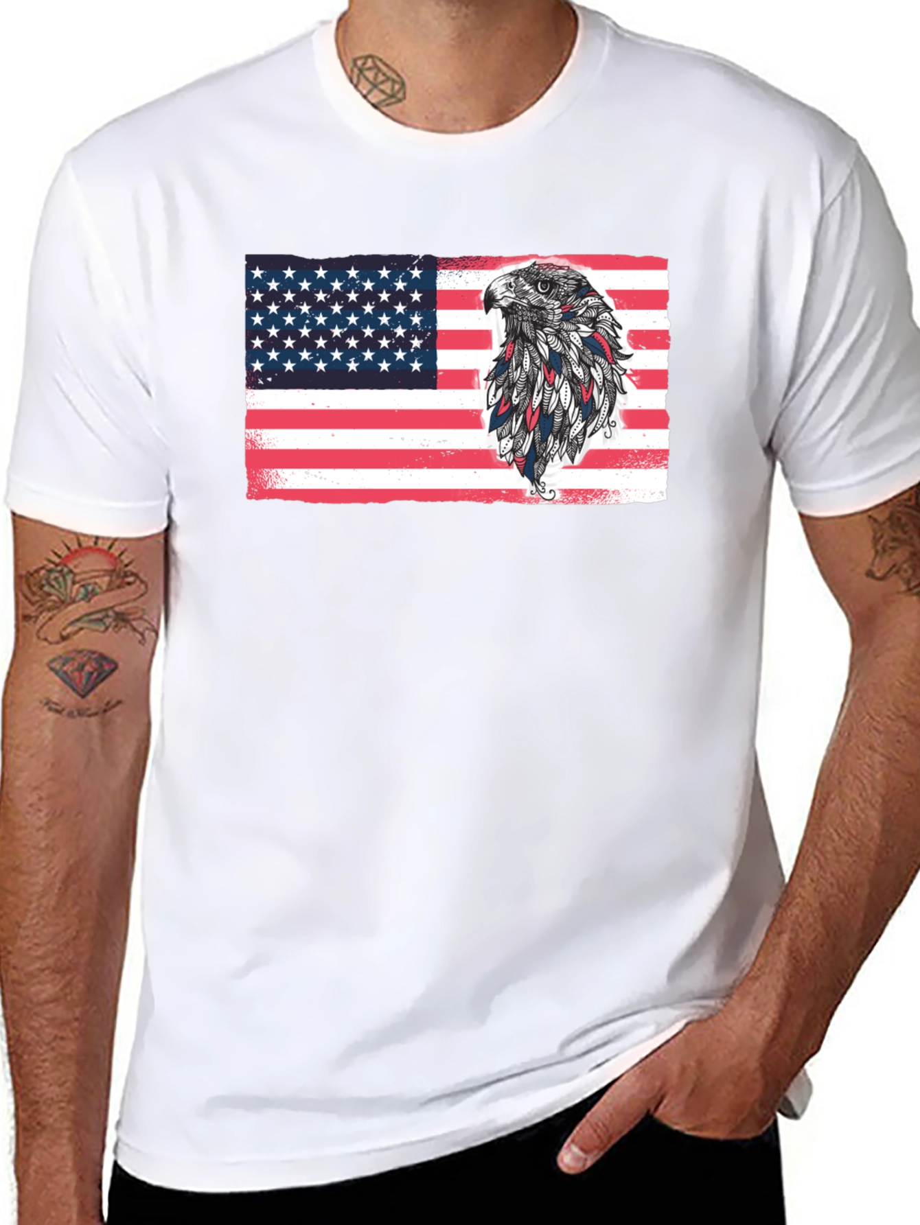 American Eagle Flag Graphic T-Shirt