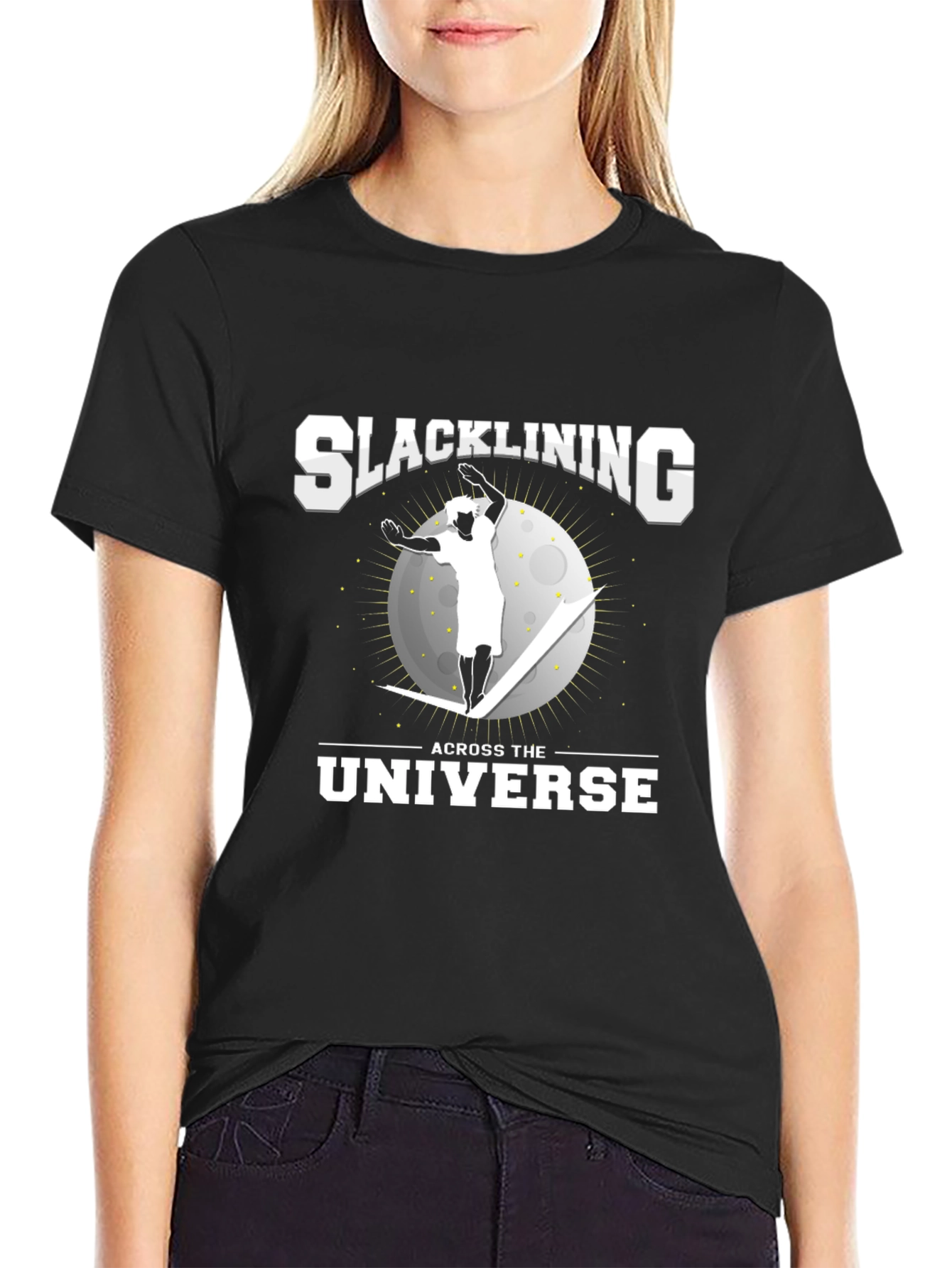 Slacklining Across the Universe Graphic Tee