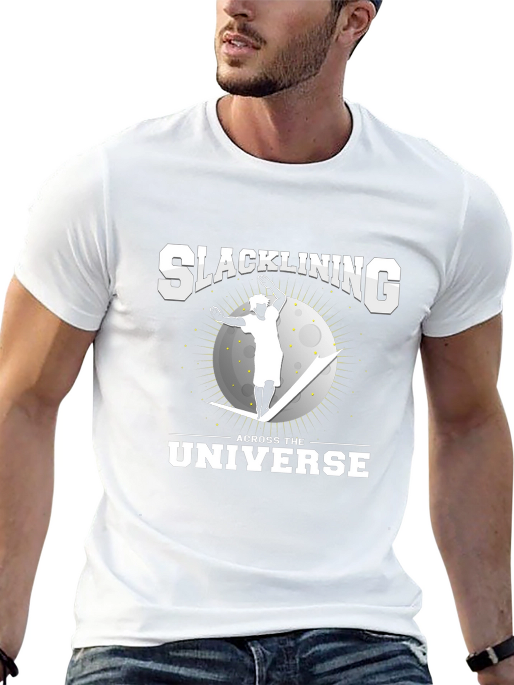 Slacklining Across the Universe Graphic Tee