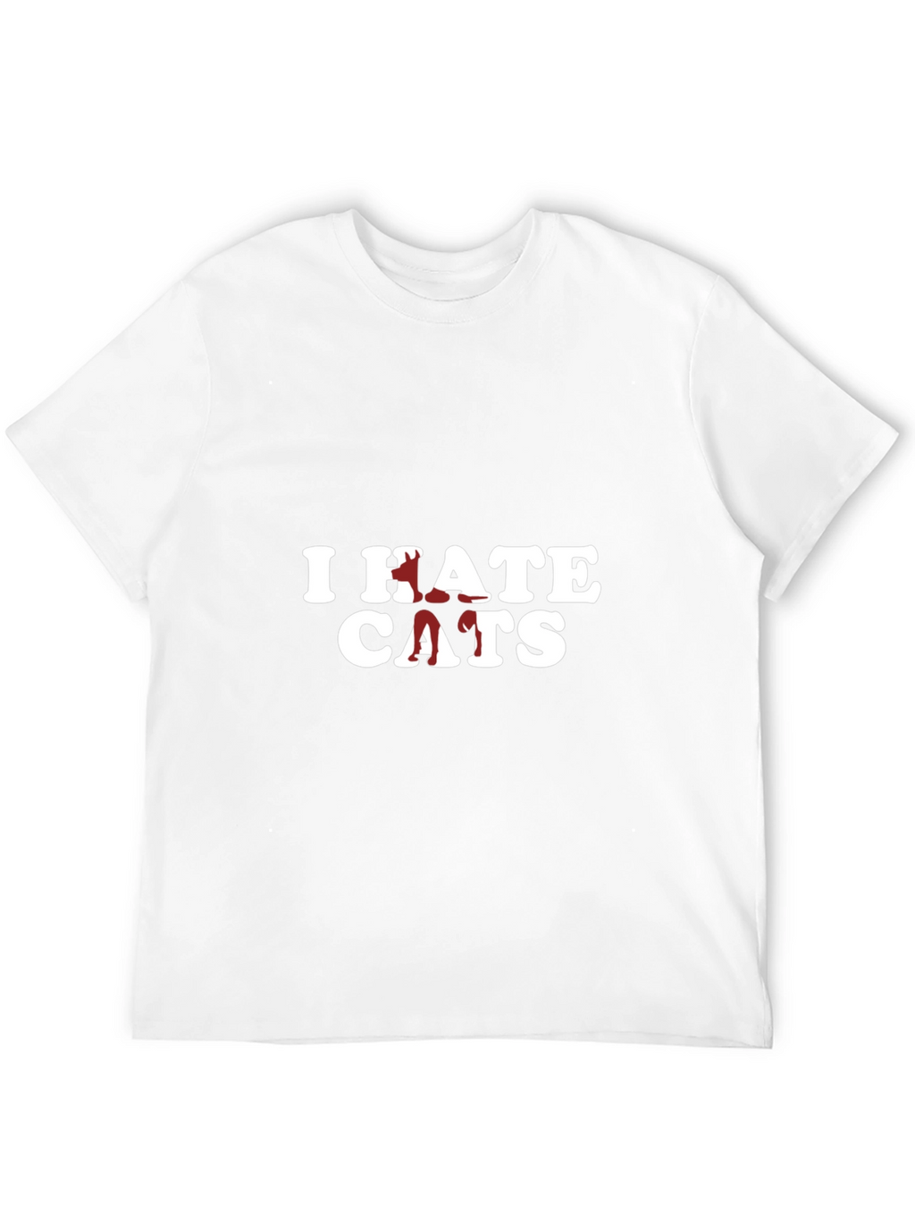 I Hate Cats T-Shirt - Funny Graphic Tee