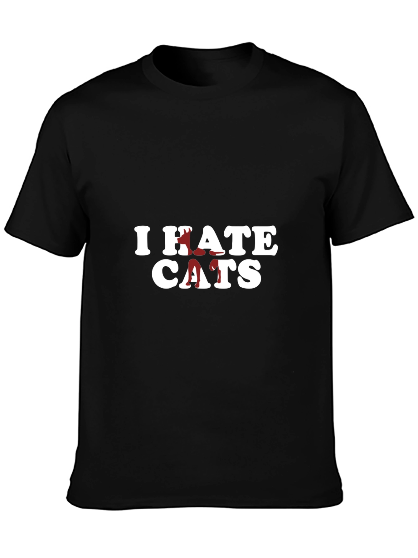 I Hate Cats T-Shirt - Funny Graphic Tee