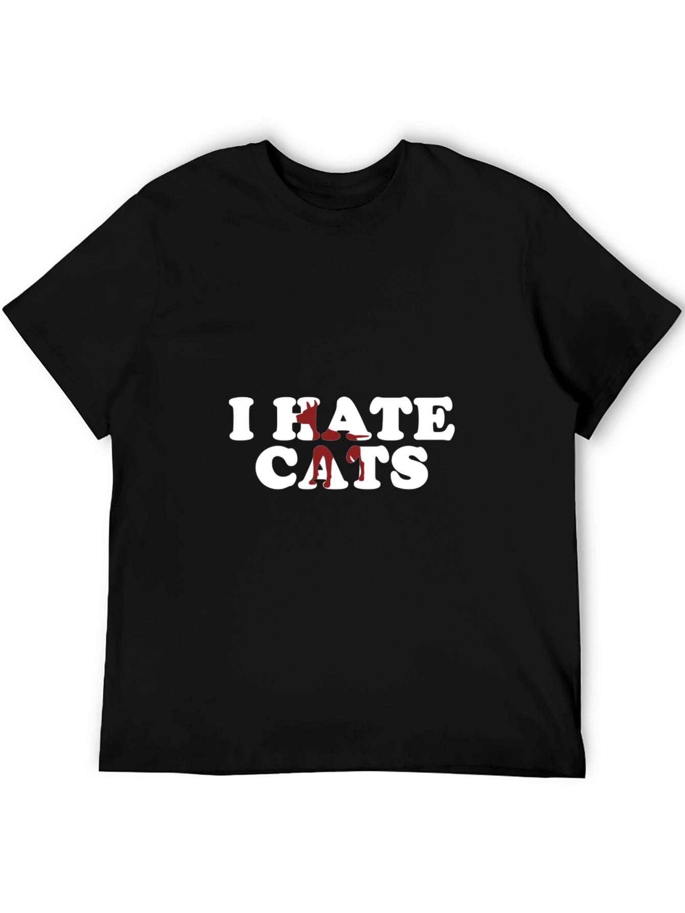 I Hate Cats T-Shirt - Funny Graphic Tee