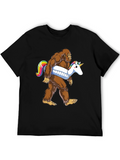 Bigfoot Unicorn Pool Float T-Shirt