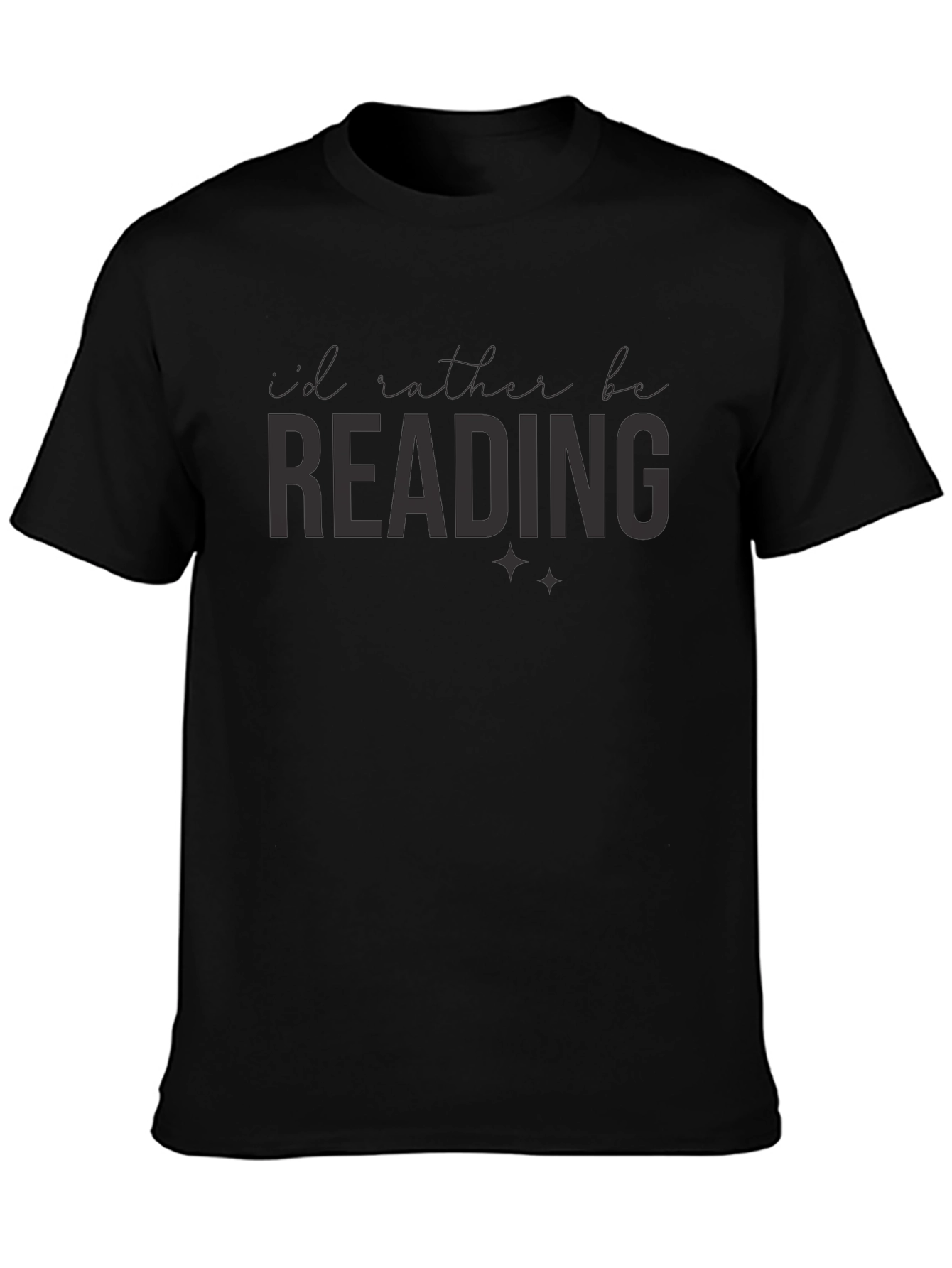 Reading Book Lover T-Shirt - Black Tee