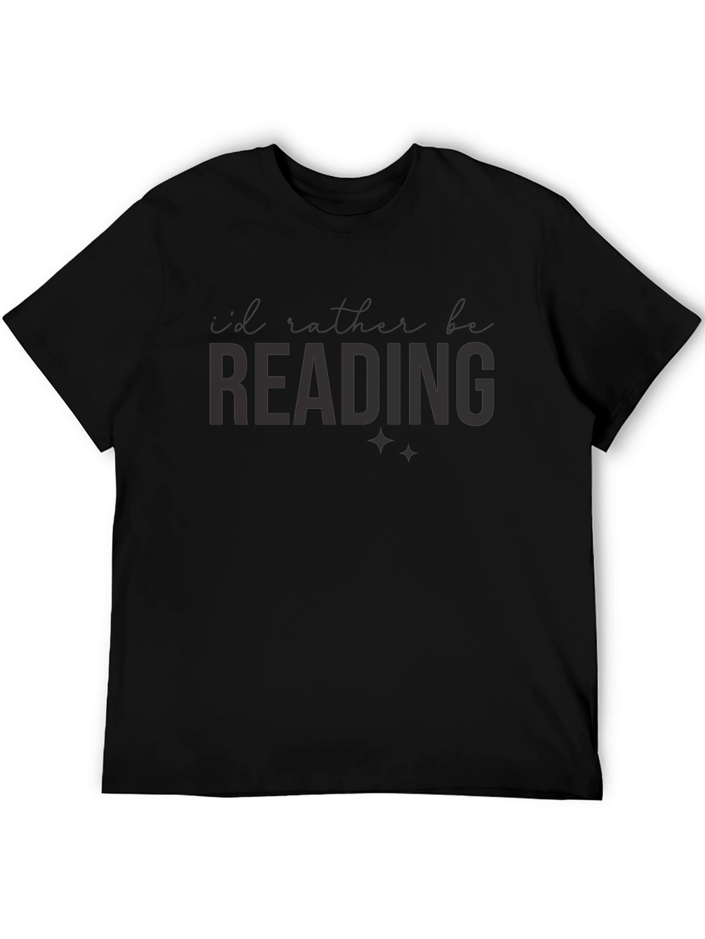 Reading Book Lover T-Shirt - Black Tee