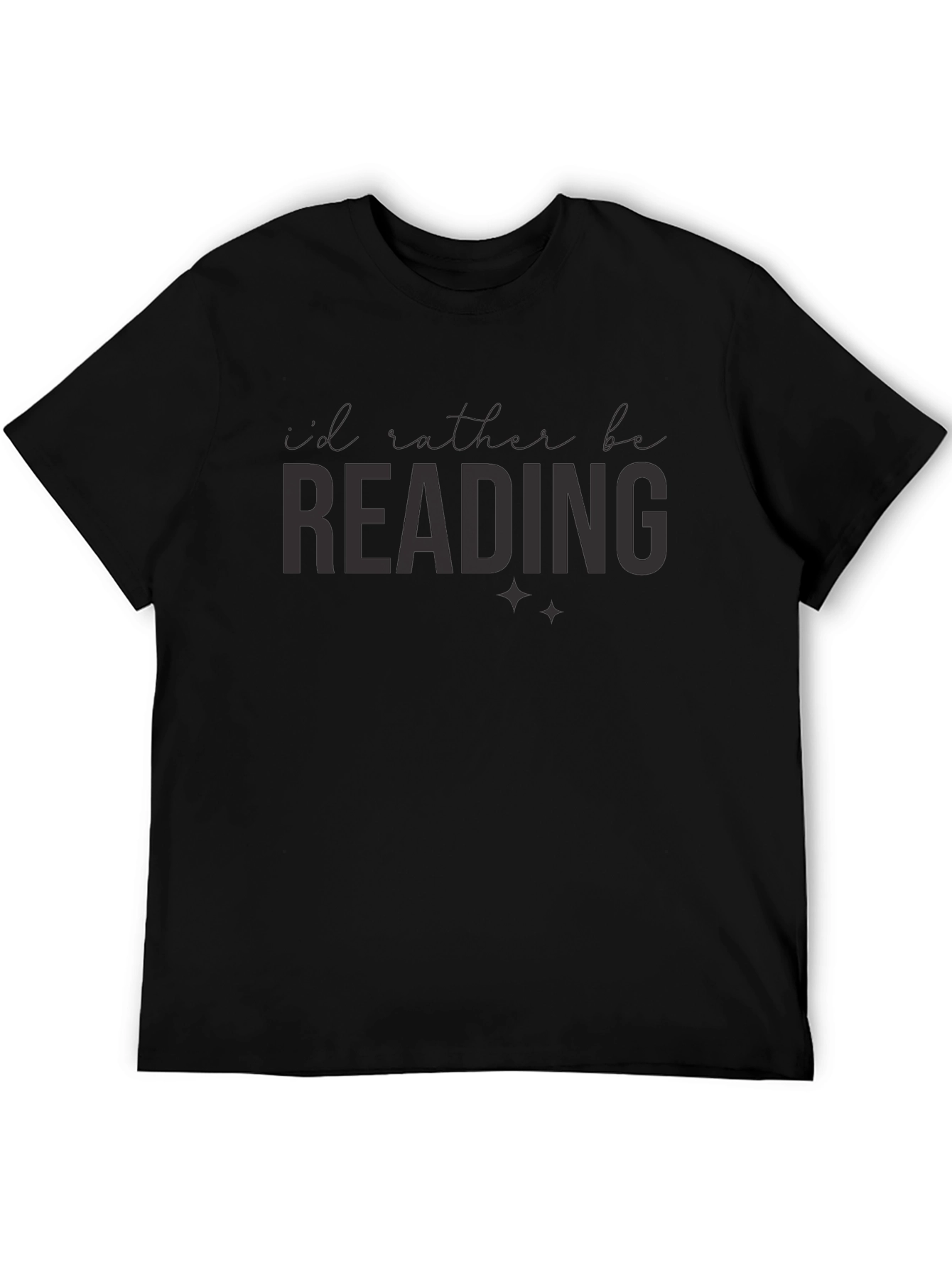 Reading Book Lover T-Shirt - Black Tee