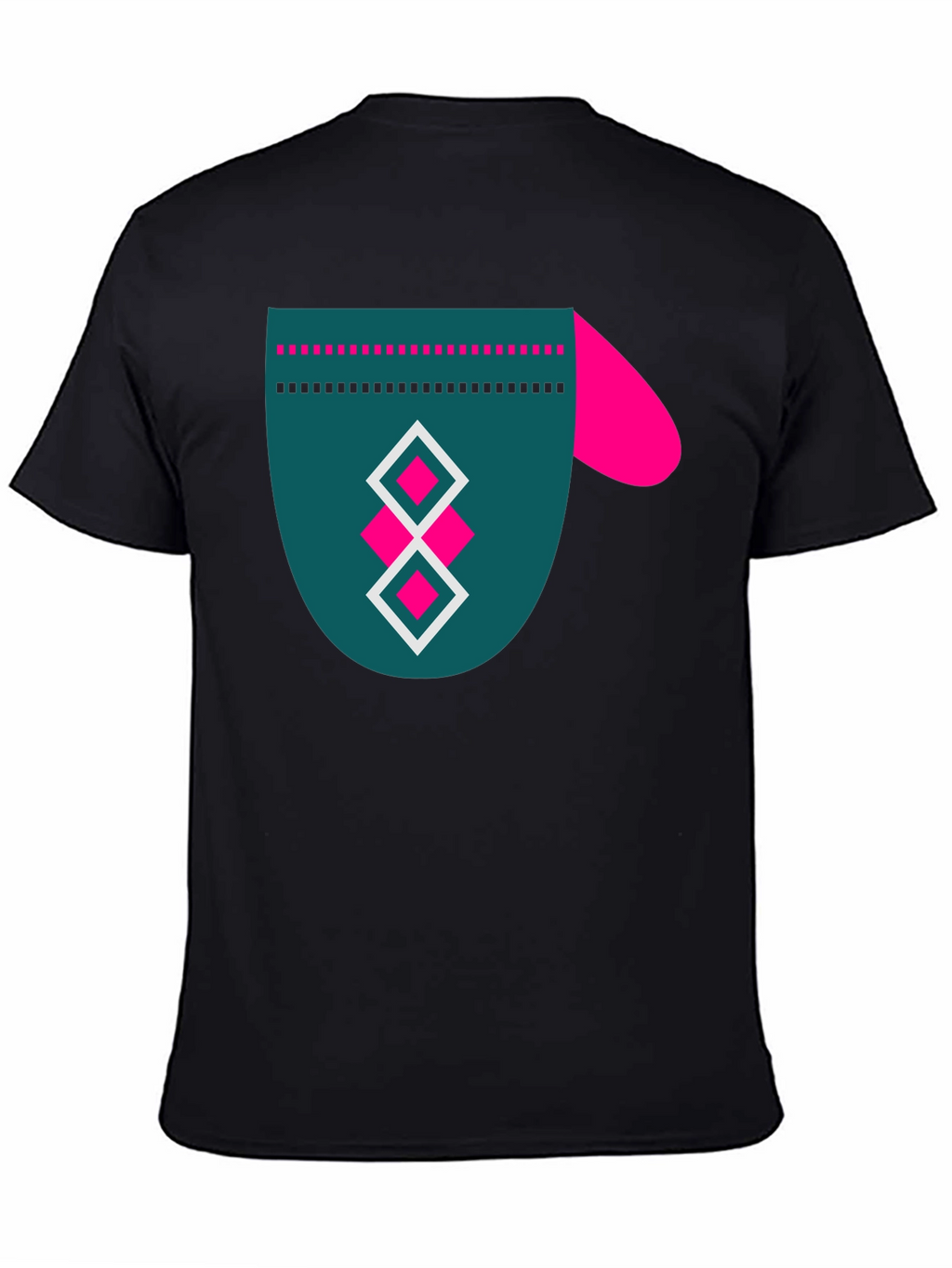 Modern Graphic Tee - Funky Mitten Design