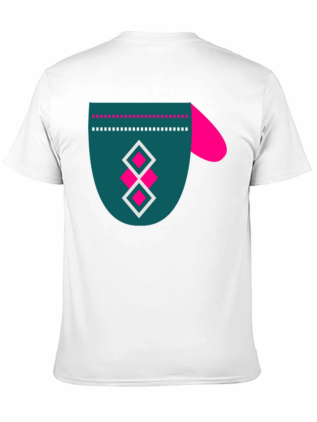 Modern Graphic Tee - Funky Mitten Design