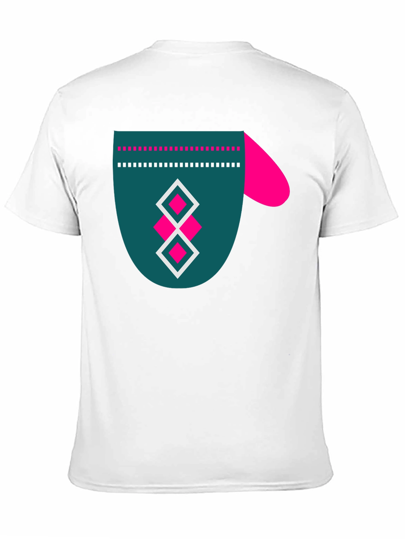 Modern Graphic Tee - Funky Mitten Design