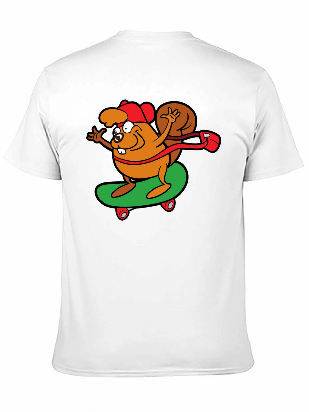 Skateboarding Beaver Graphic Tee