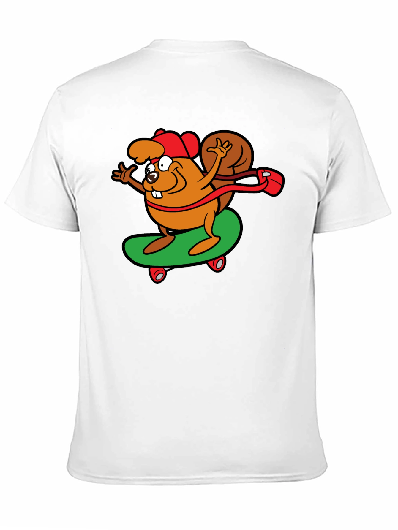 Skateboarding Beaver Graphic Tee
