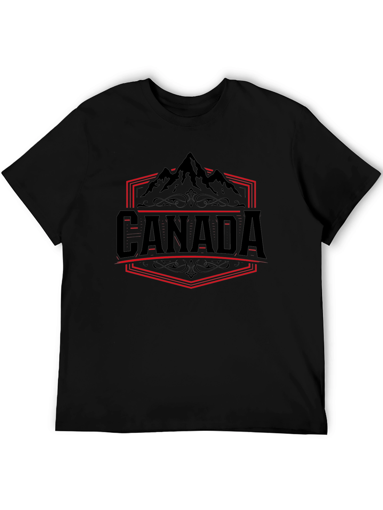 Canada Mountain Graphic Tee - Black