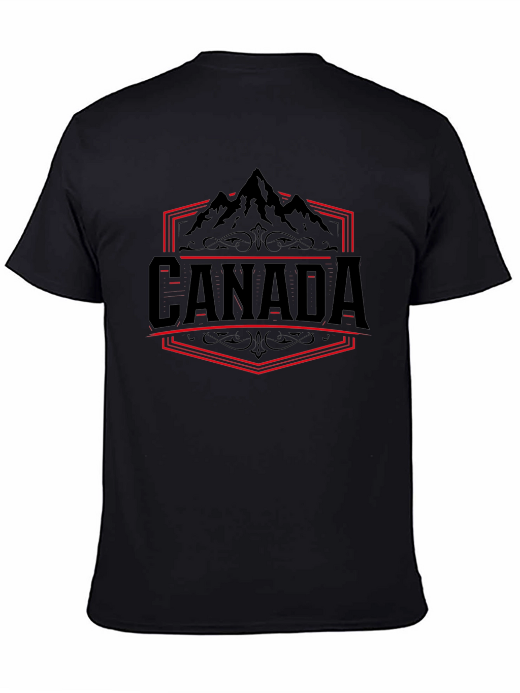 Canada Mountain Graphic Tee - Black