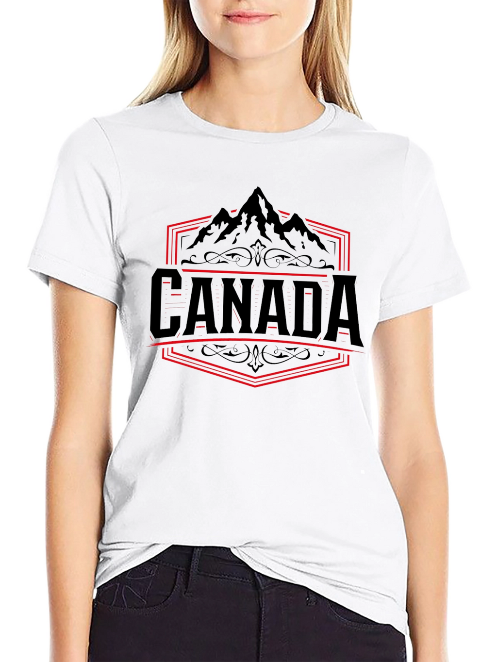 Canada Mountain Graphic Tee - Black