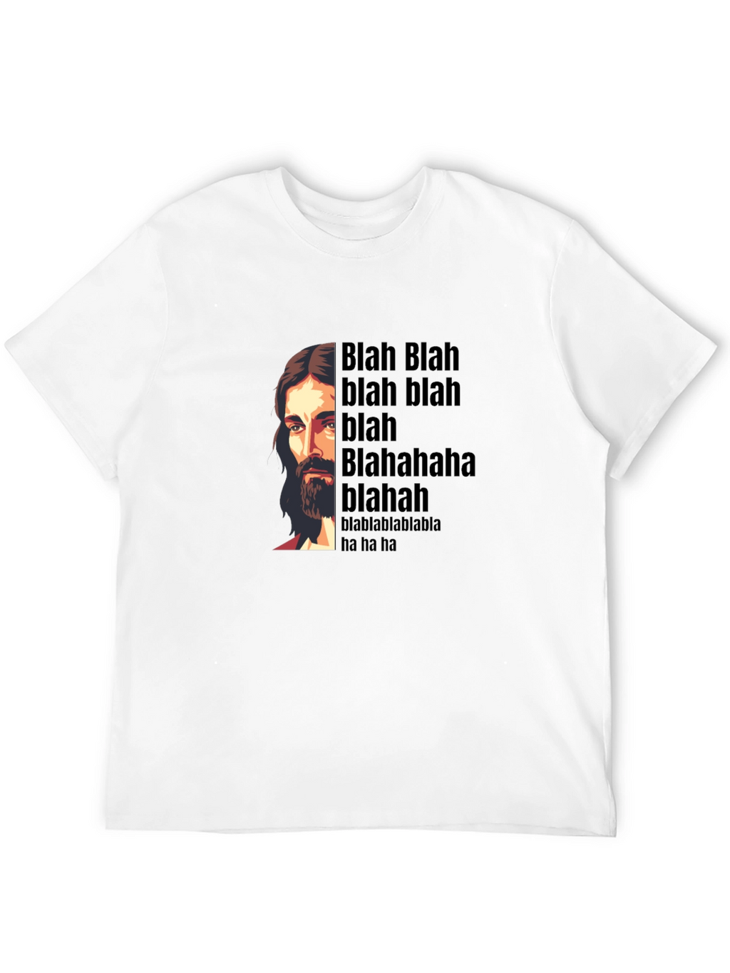 Blah Jesus Graphic T-Shirt - Funny Humor Tee