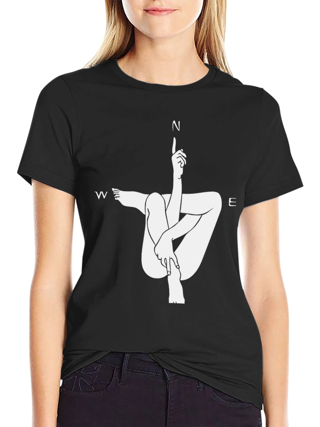 Unique Compass Direction Graphic Tee