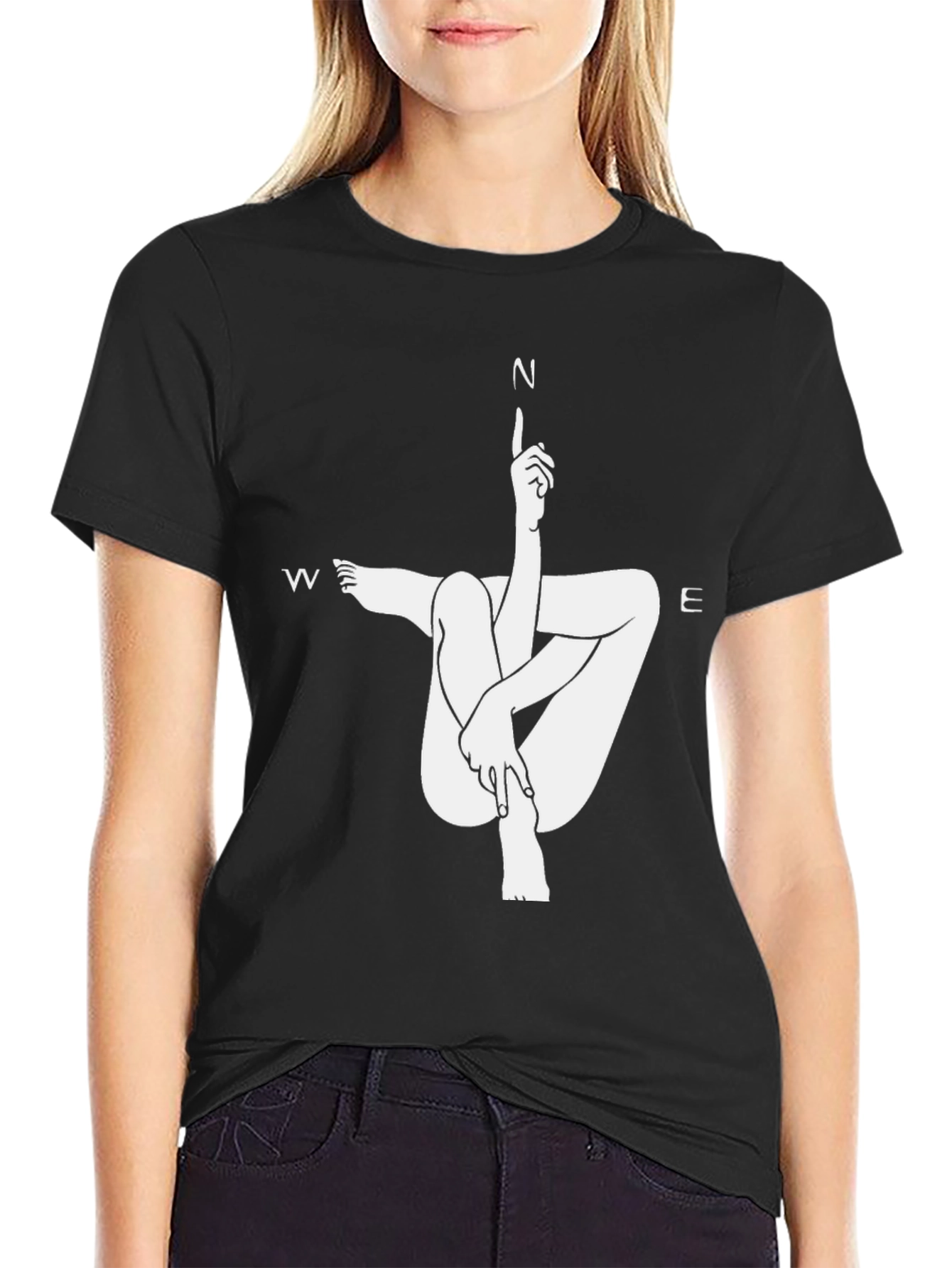 Unique Compass Direction Graphic Tee