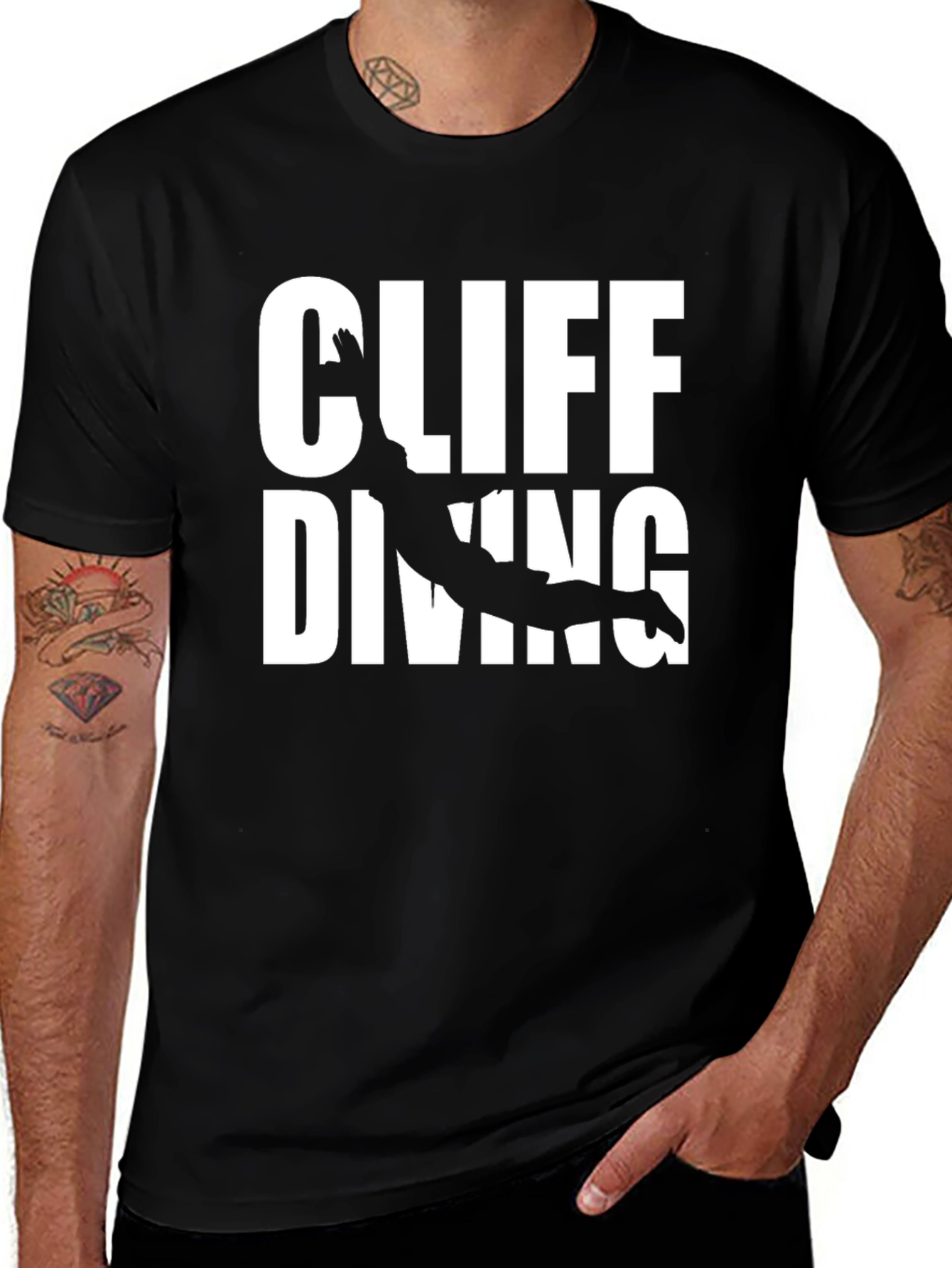 Cliff Diving Graphic Tee - Adventure Seeker T-Shirt