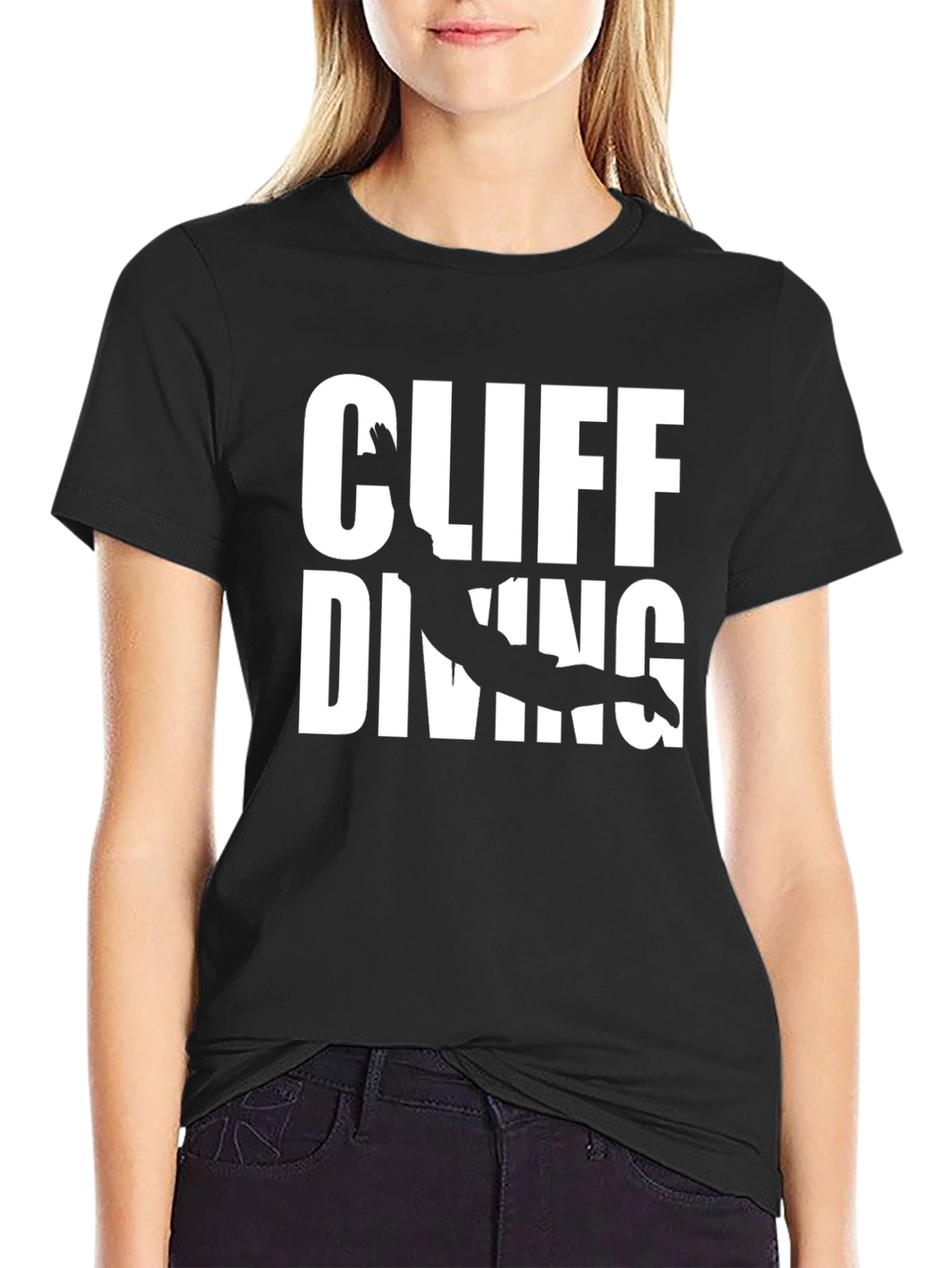 Cliff Diving Graphic Tee - Adventure Seeker T-Shirt