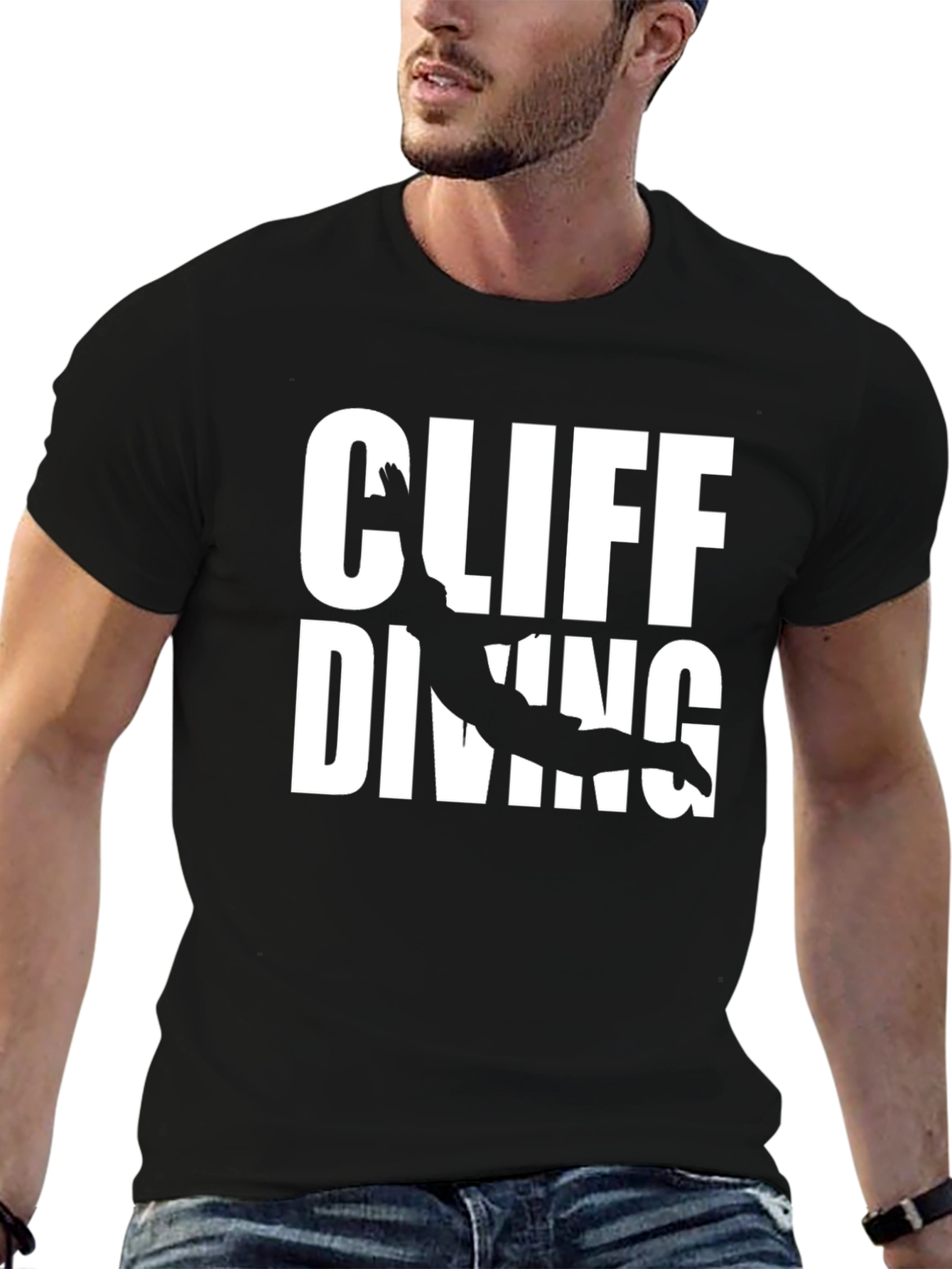 Cliff Diving Graphic Tee - Adventure Seeker T-Shirt