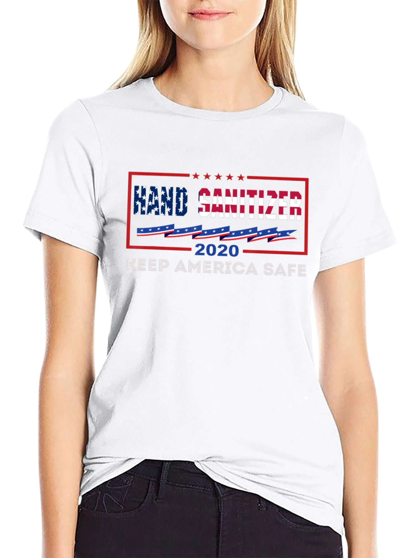 Hand Sanitizer 2020 Keep America Safe Graphic Tee