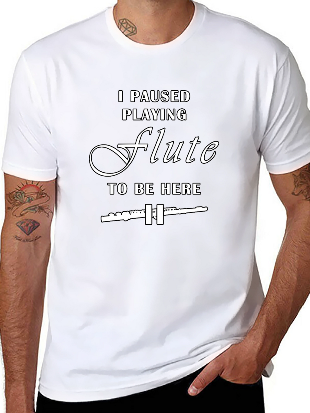 Funny Flute Player T-Shirt