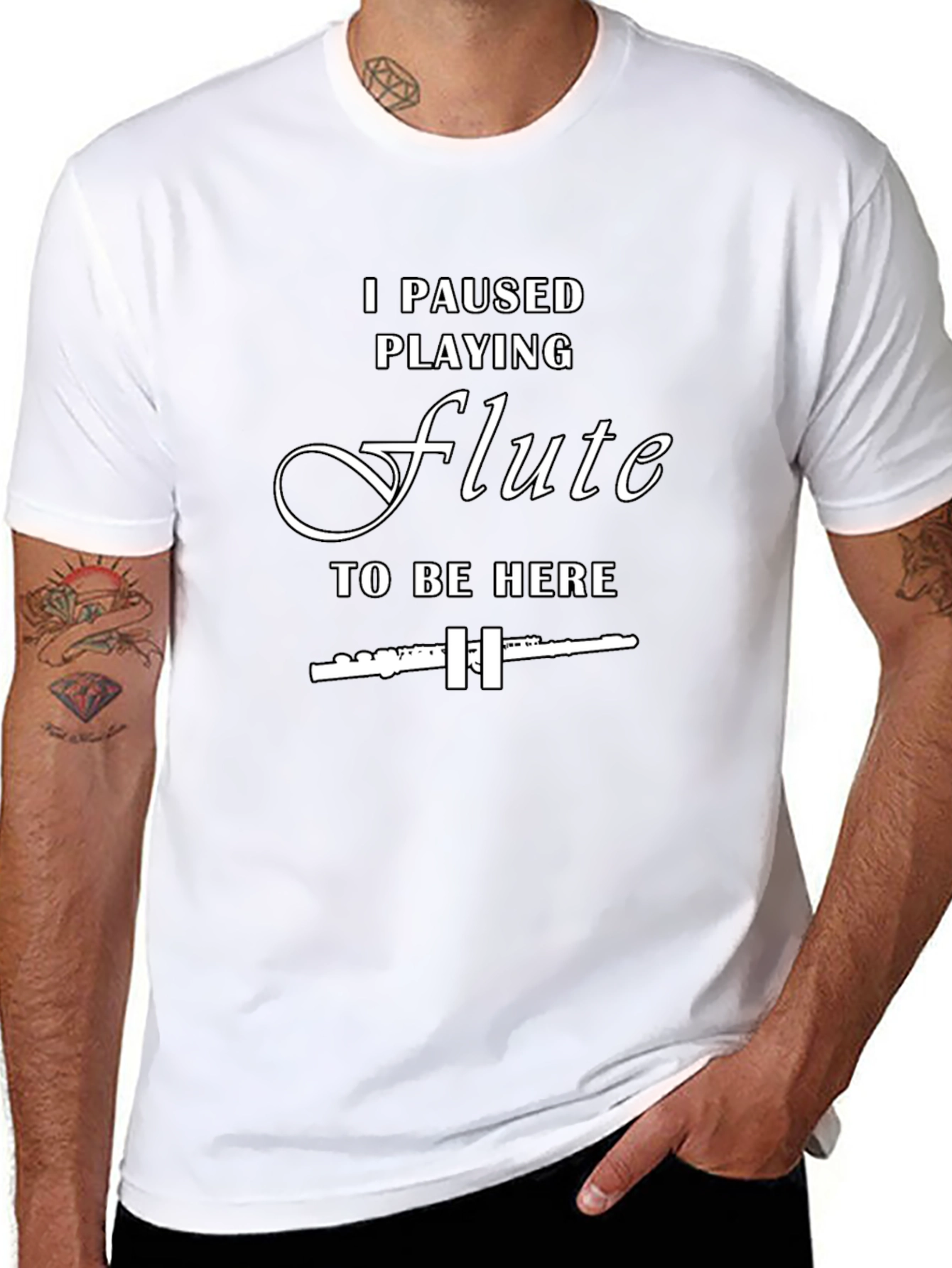 Funny Flute Player T-Shirt