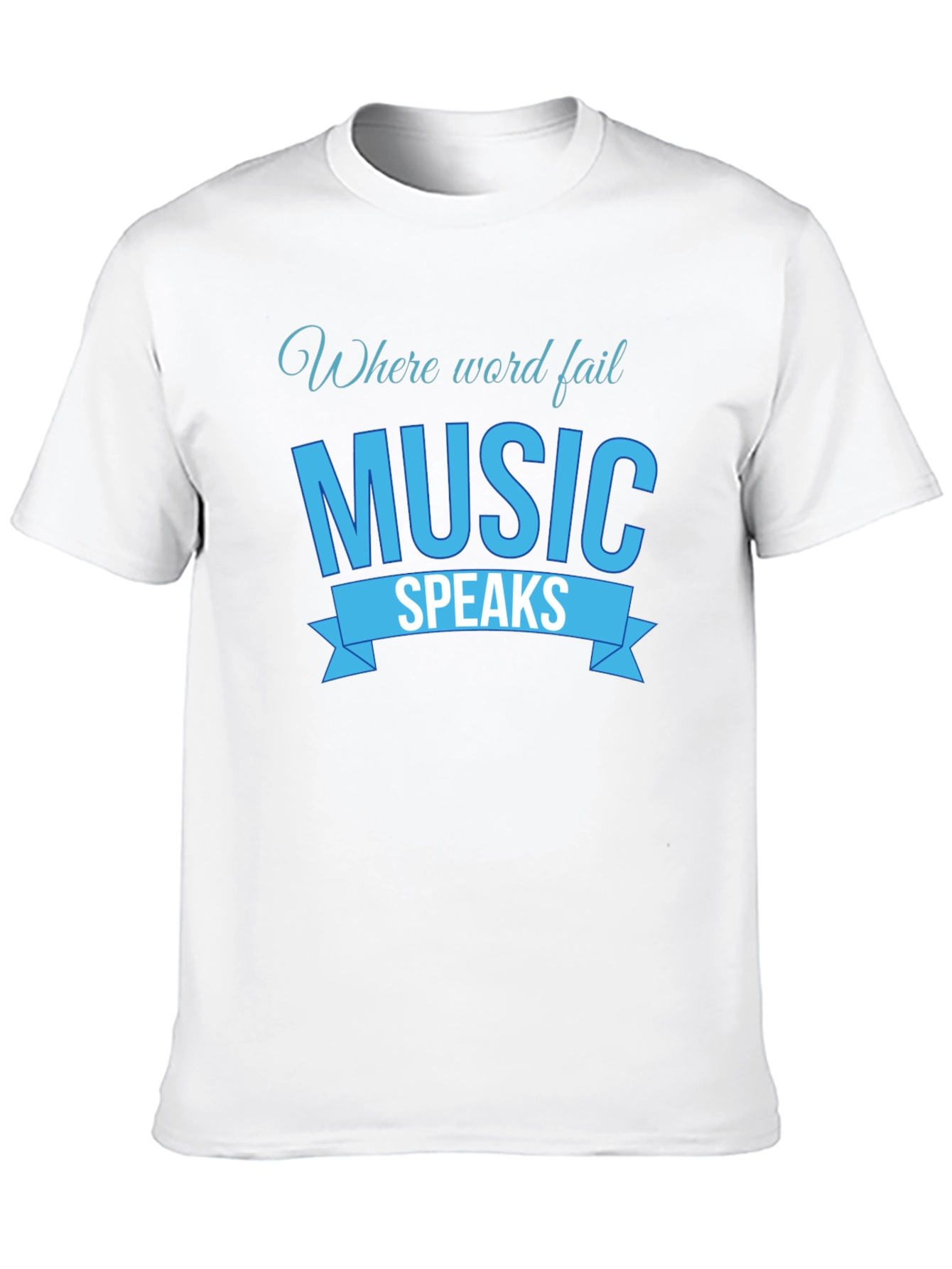 Music Speaks Graphic Tee - Black