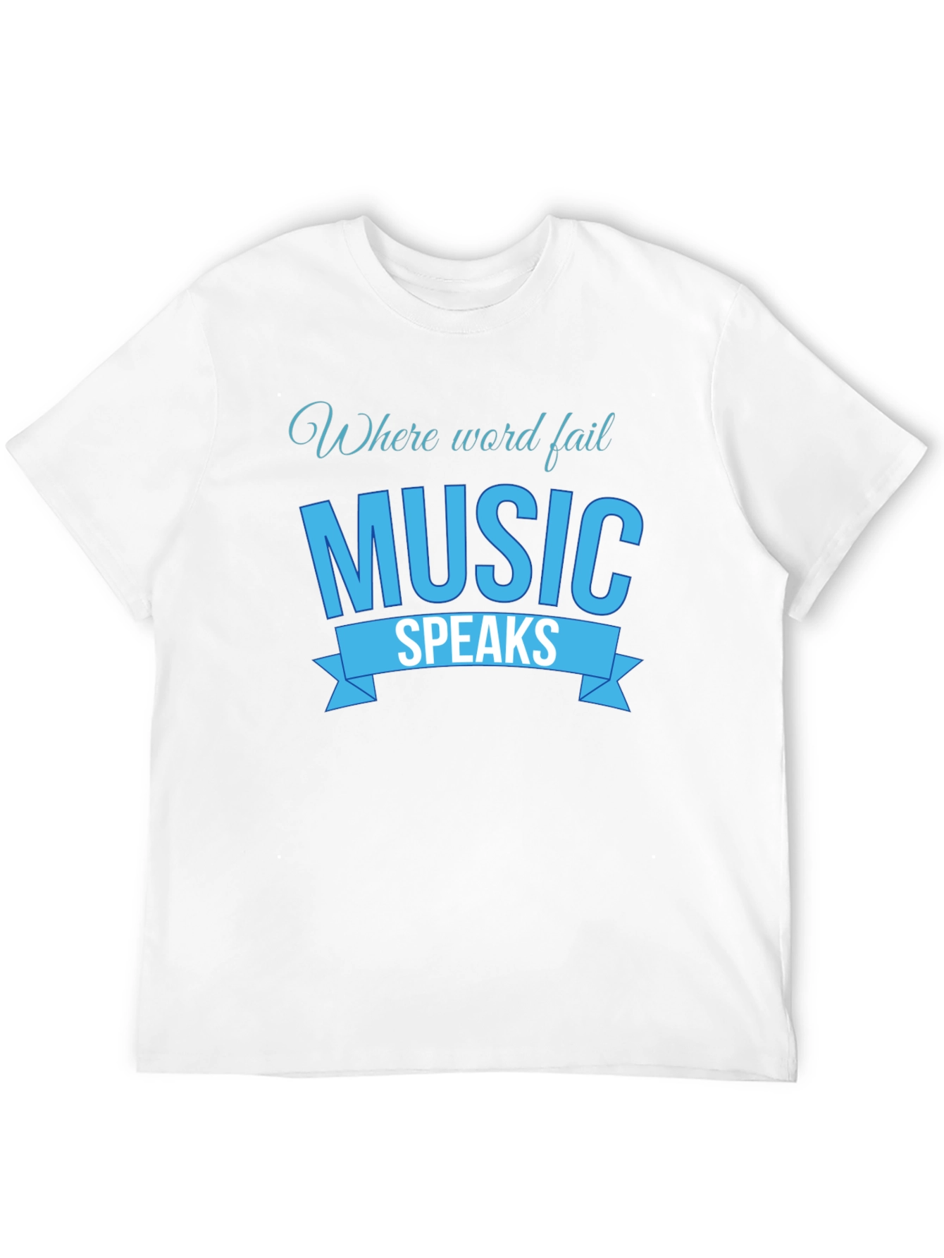 Music Speaks Graphic Tee - Black