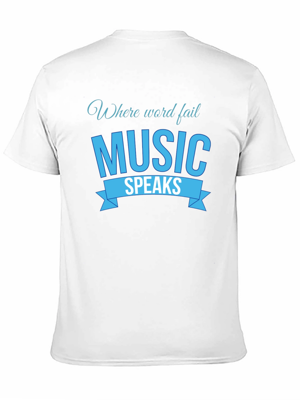 Music Speaks Graphic Tee - Black