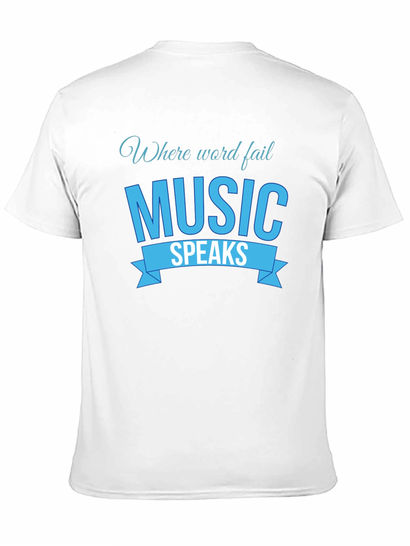 Music Speaks Graphic Tee - Black