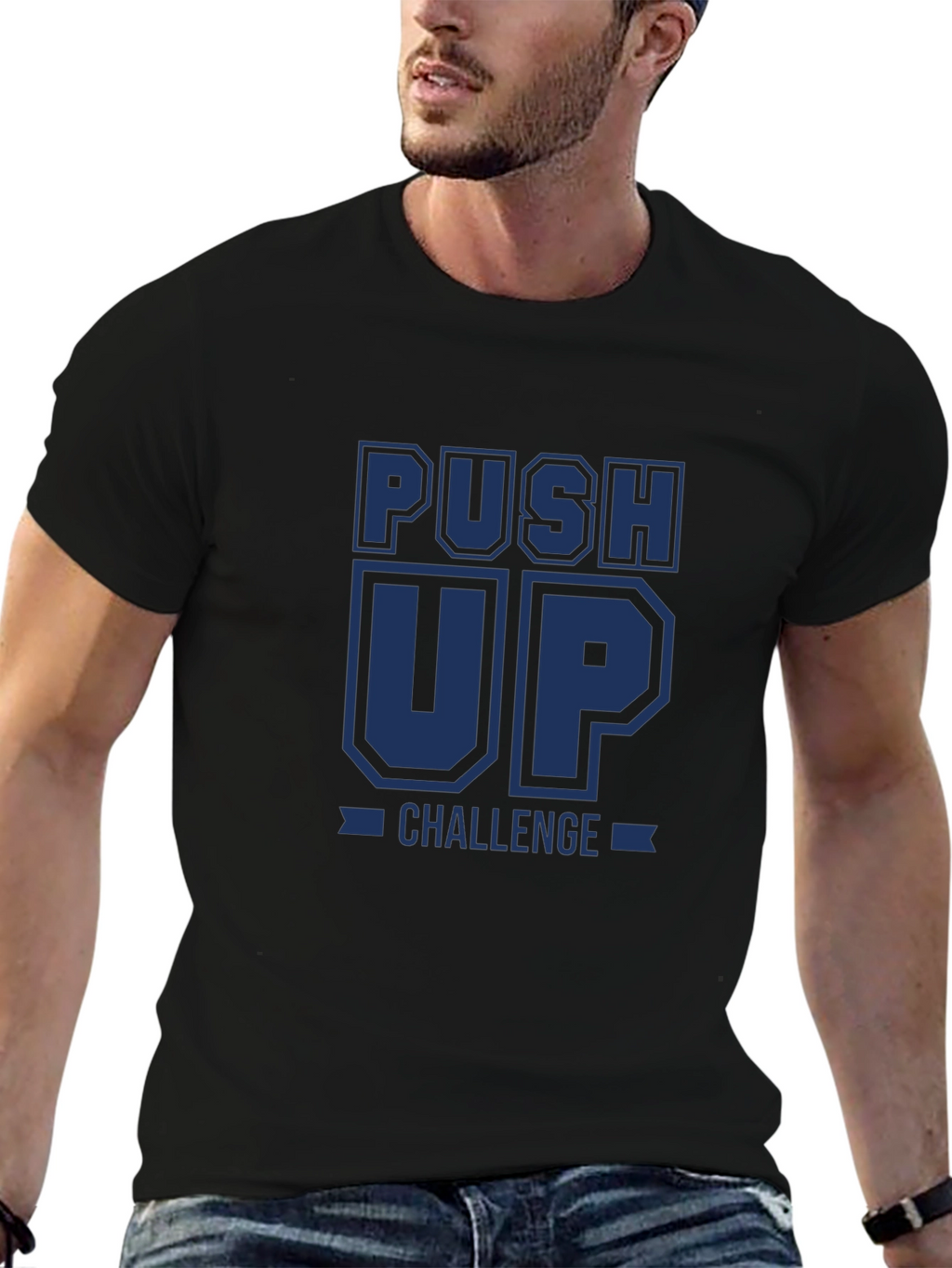 Push Up Challenge Graphic T-Shirt - Workout Apparel