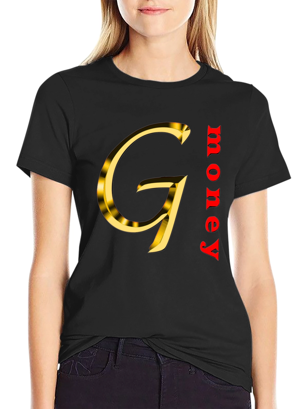 Gold G Money Black T-Shirt