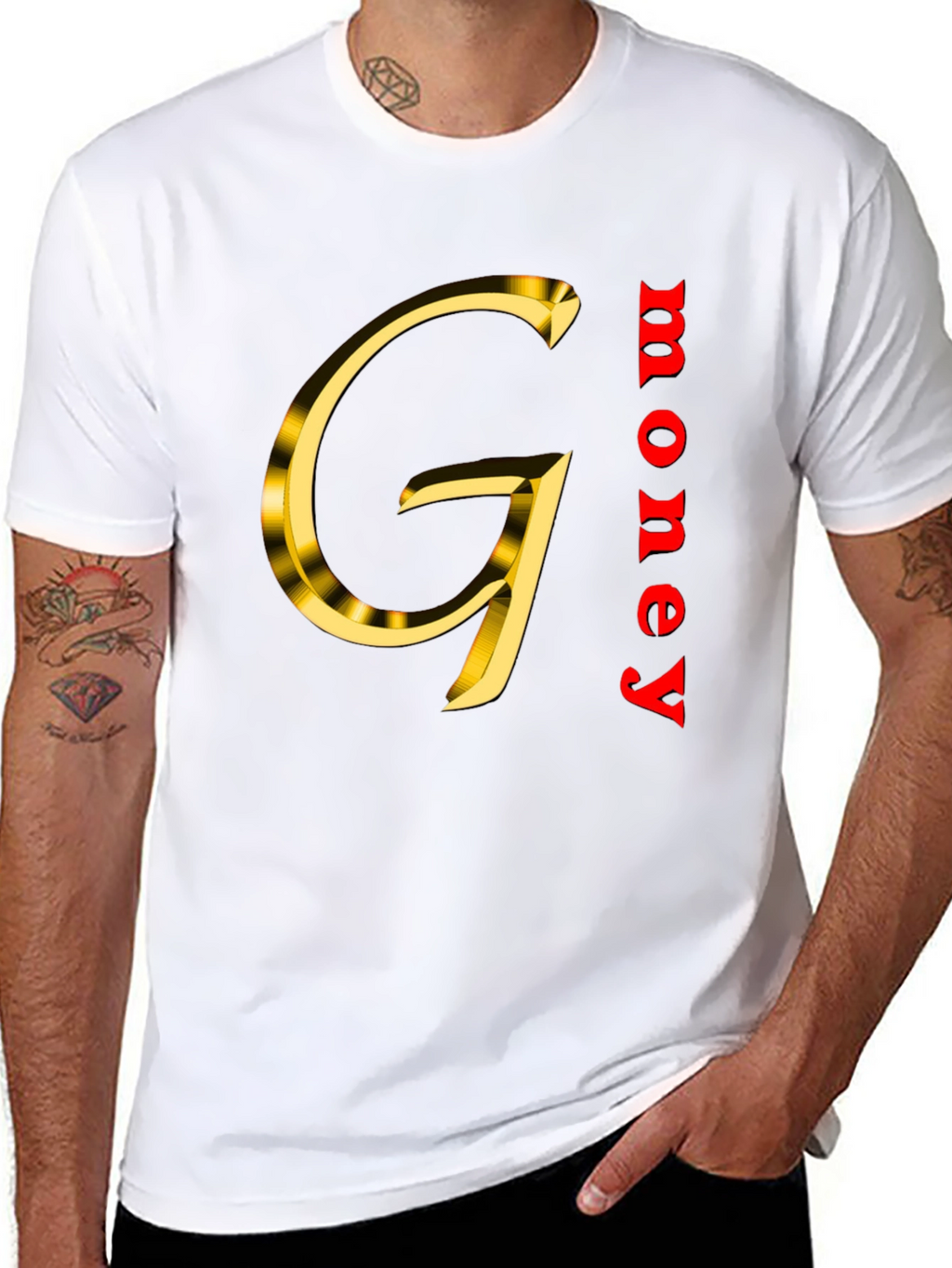 Gold G Money Black T-Shirt
