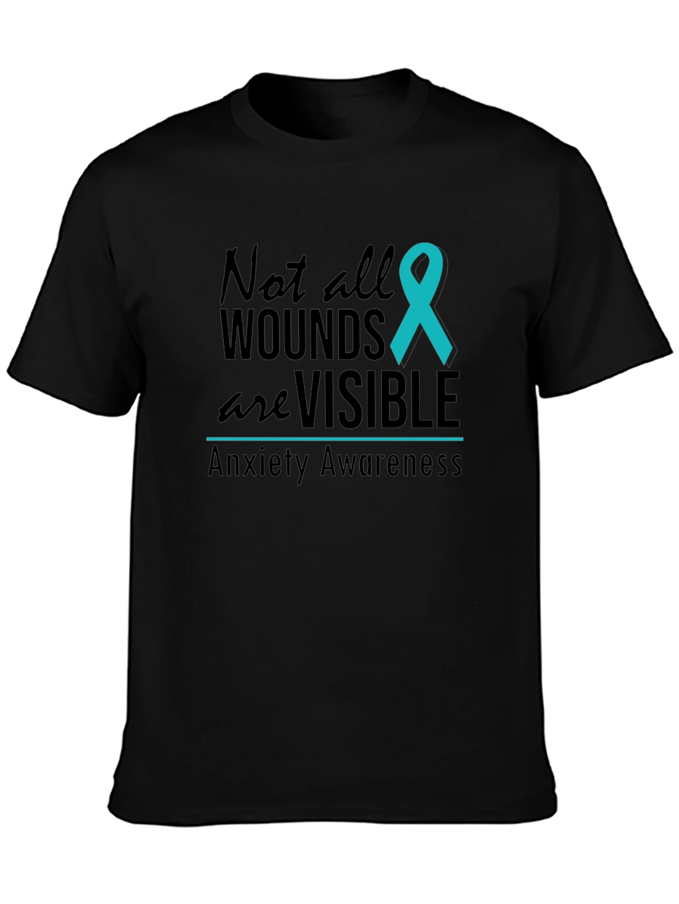 Anxiety Awareness T-Shirt - Not All Wounds are Visible