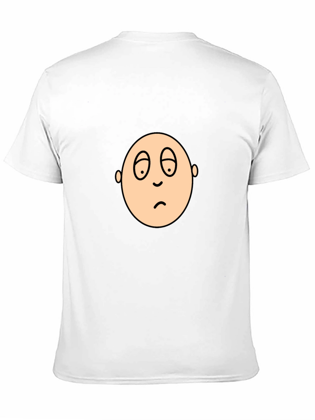 Sad Face Graphic Black T-Shirt
