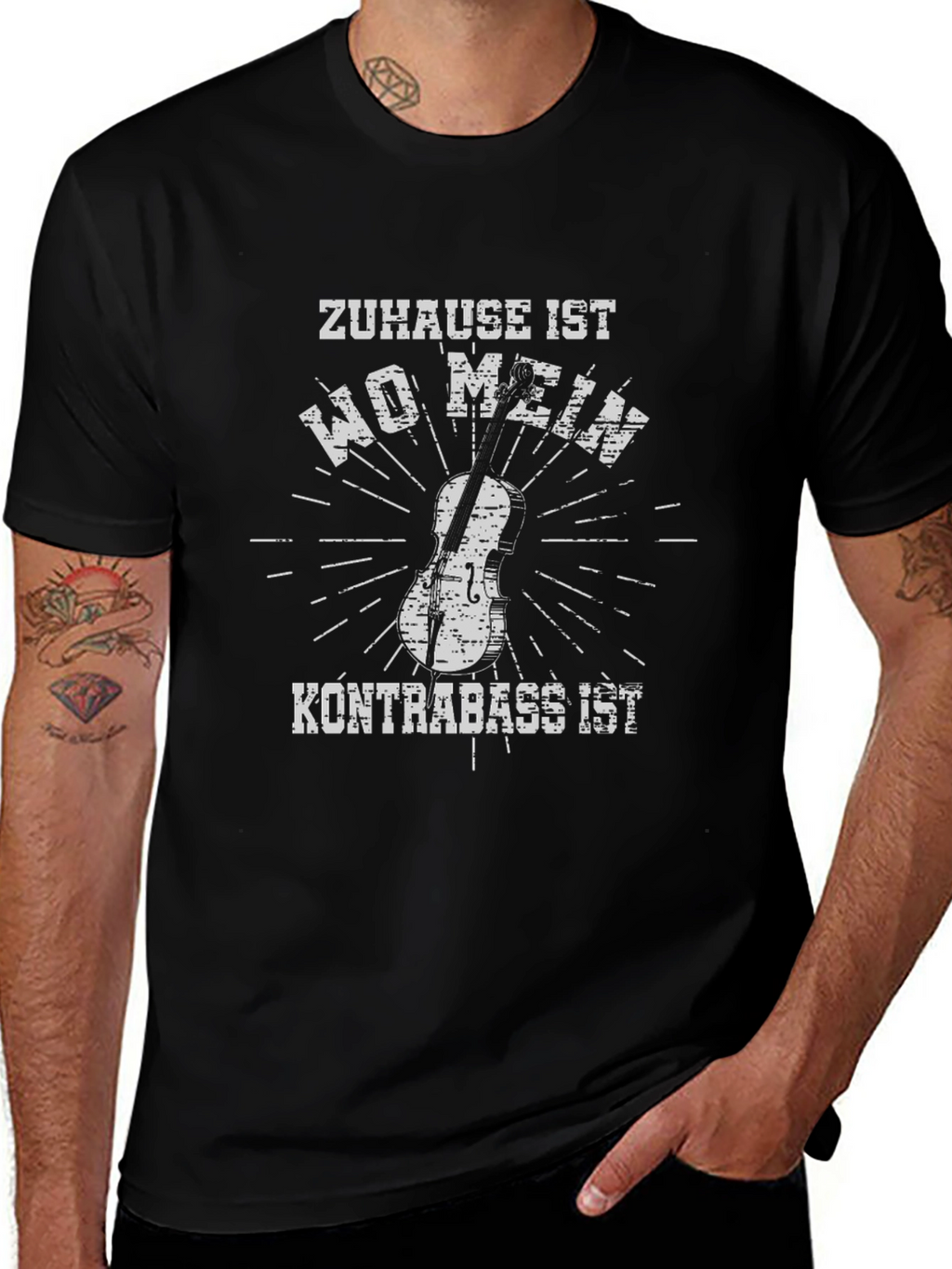 Kontrabass T-Shirt - Where My Bass Is