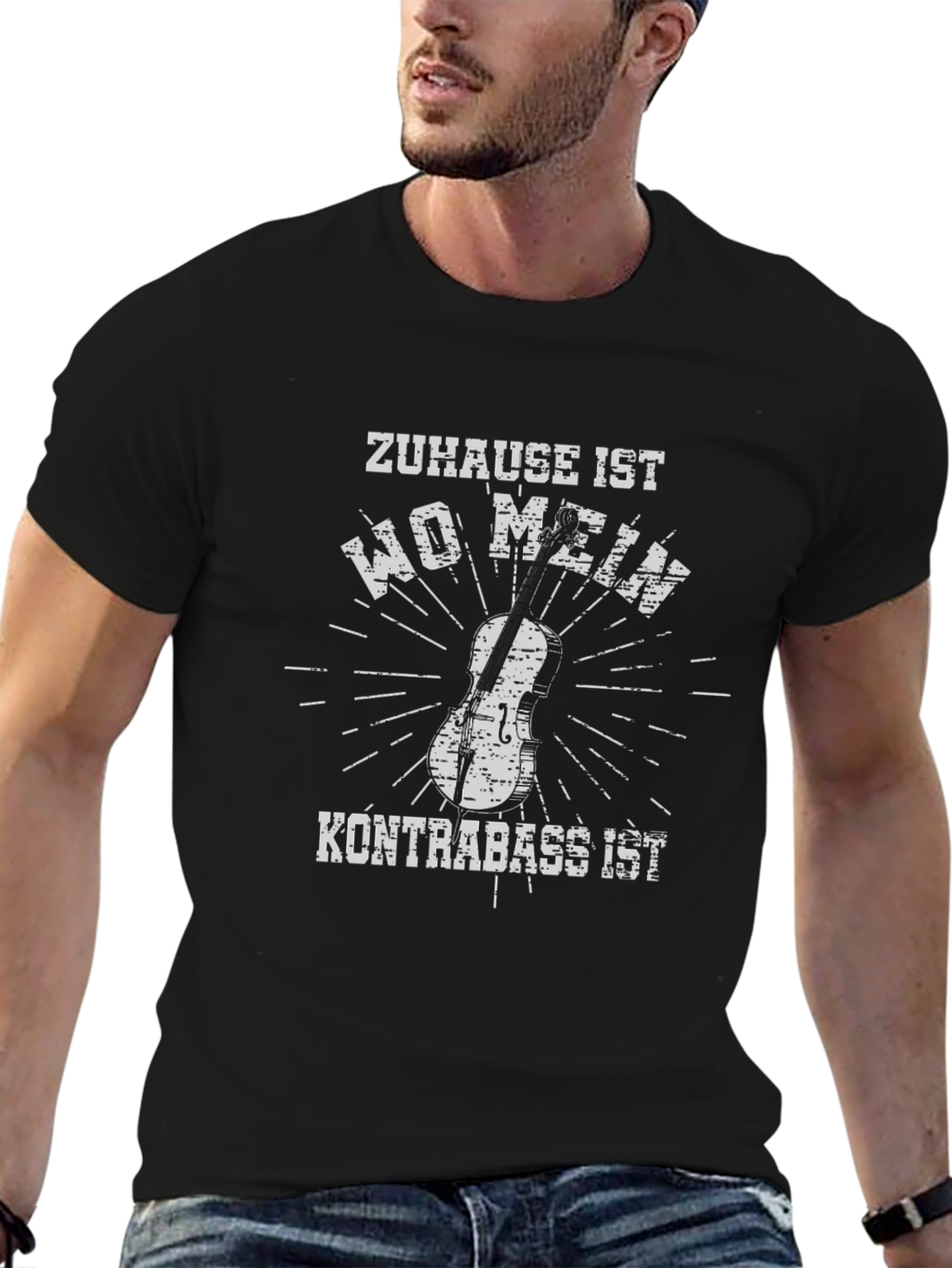 Kontrabass T-Shirt - Where My Bass Is