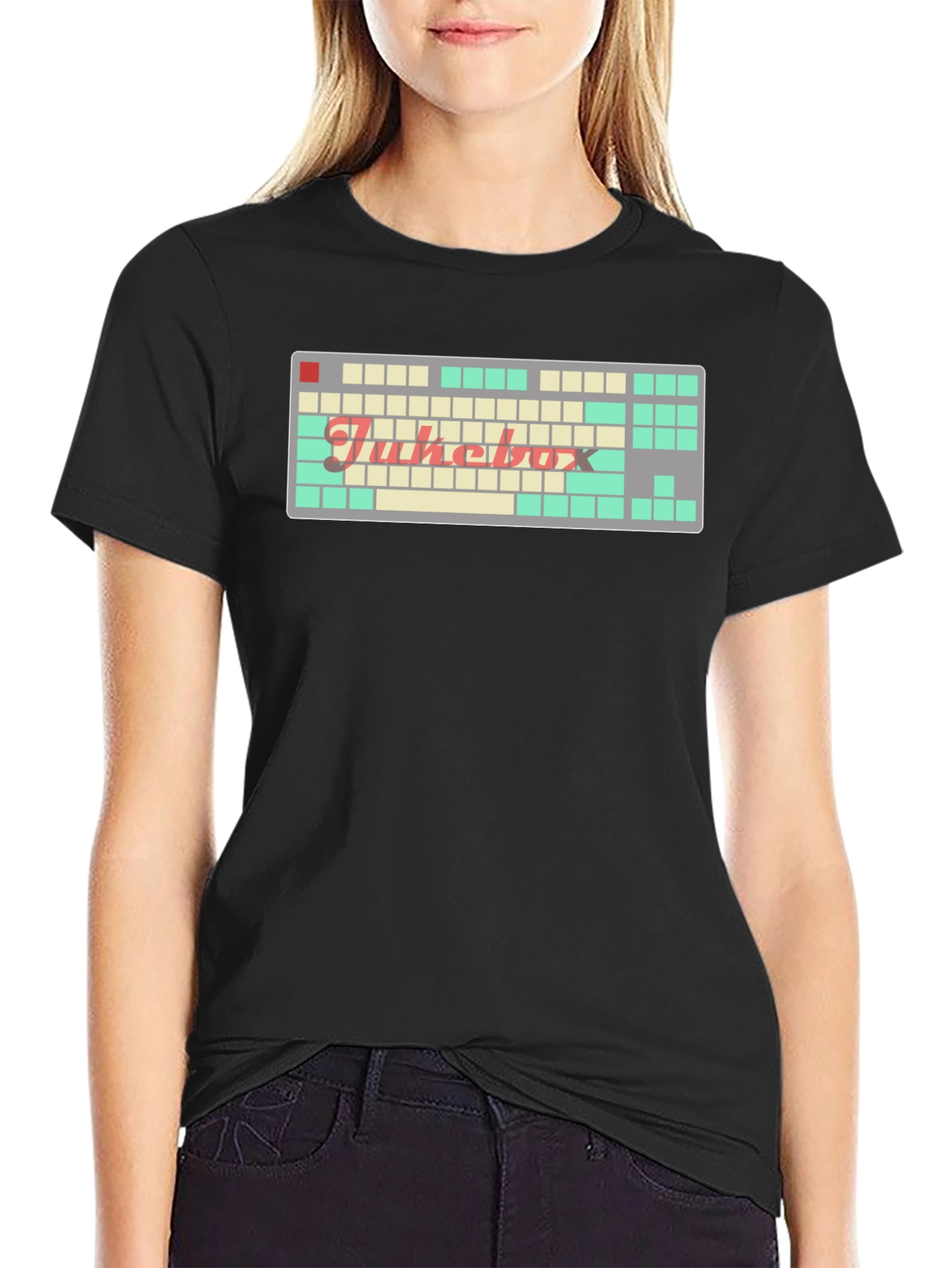 Jukebox Keyboard T-Shirt - Retro Style