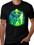 Alien UFO Abduction Graphic T-Shirt