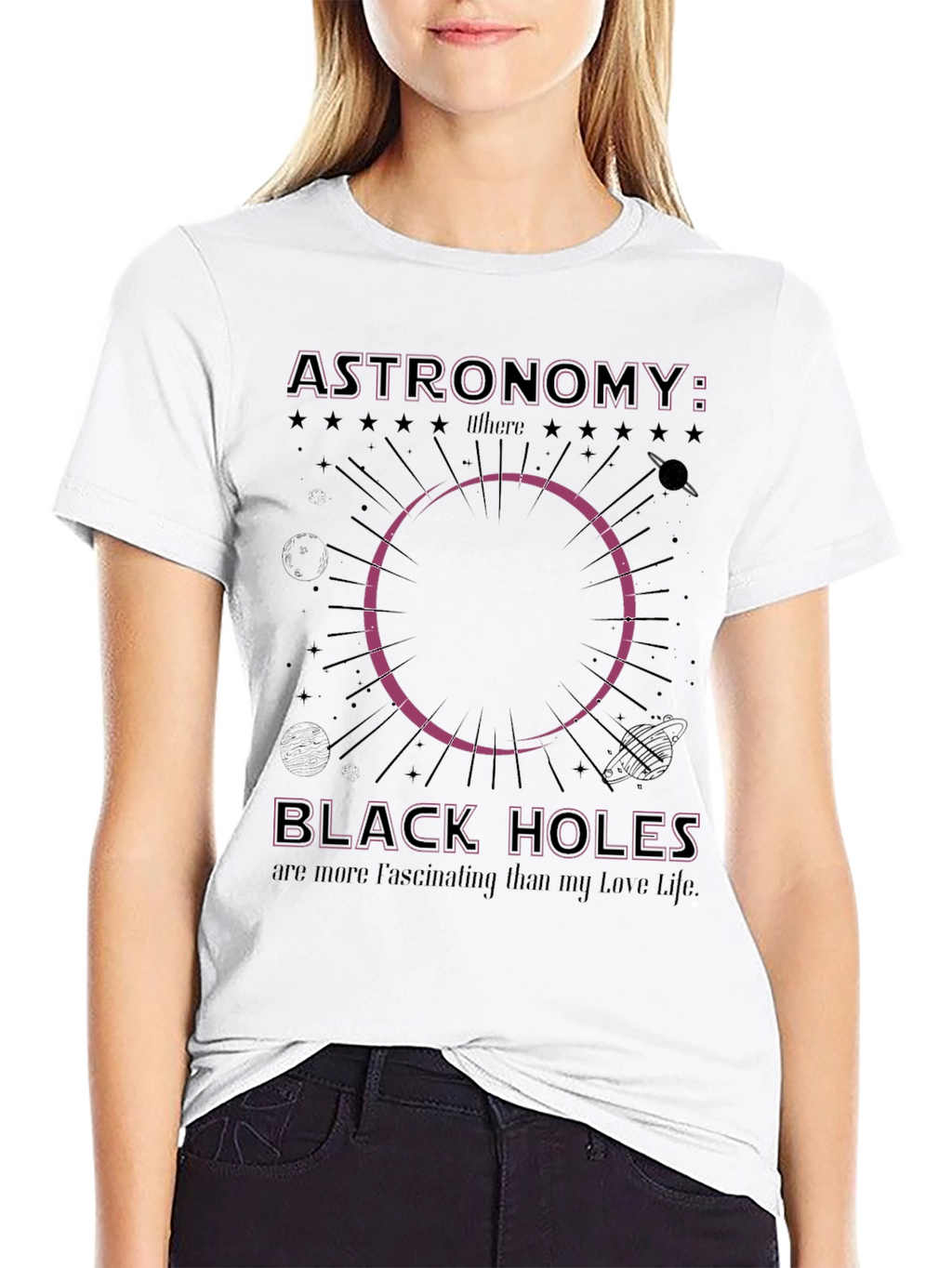 Astronomy Black Holes Graphic T-Shirt