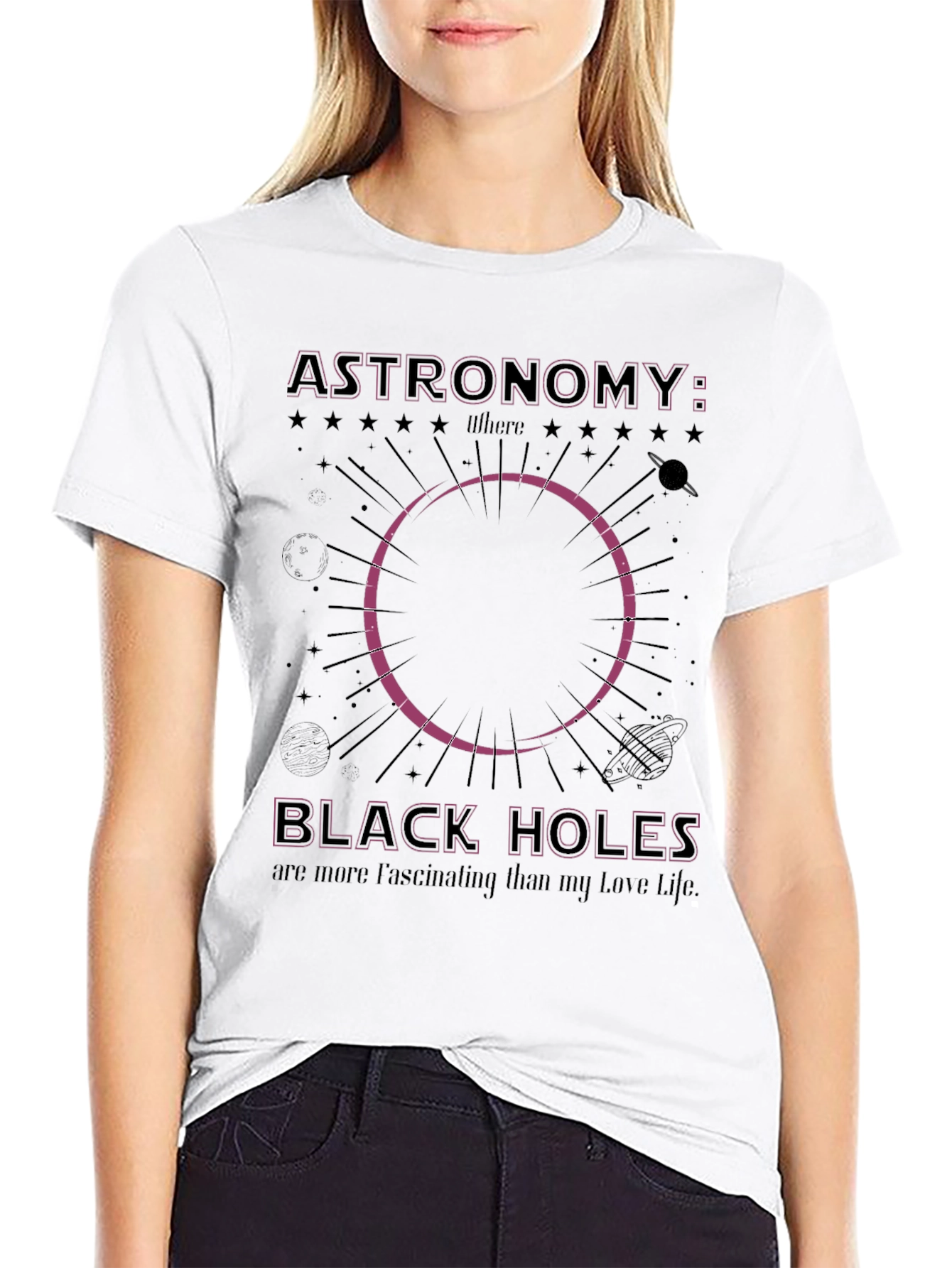 Astronomy Black Holes Graphic T-Shirt