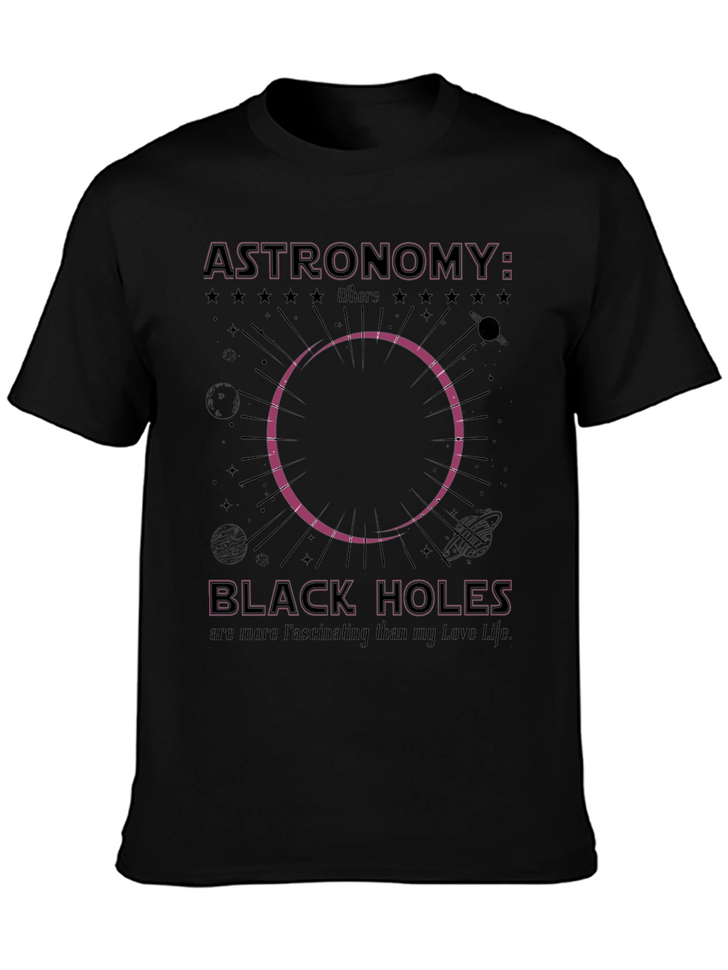 Astronomy Black Holes Graphic T-Shirt