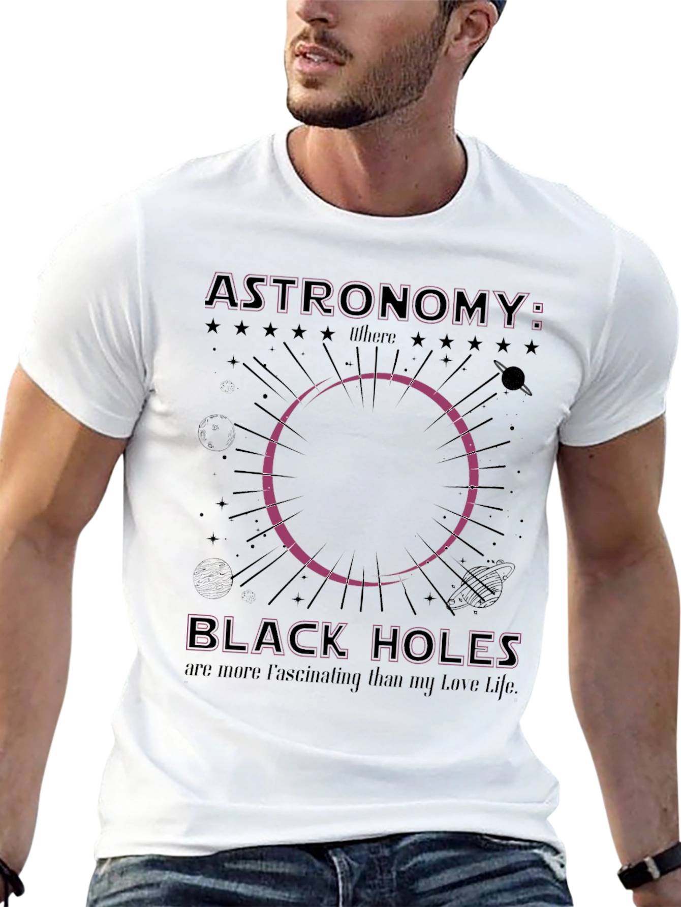 Astronomy Black Holes Graphic T-Shirt