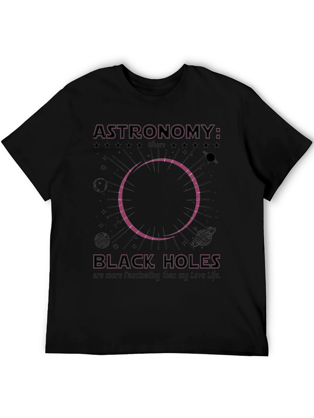 Astronomy Black Holes Graphic T-Shirt