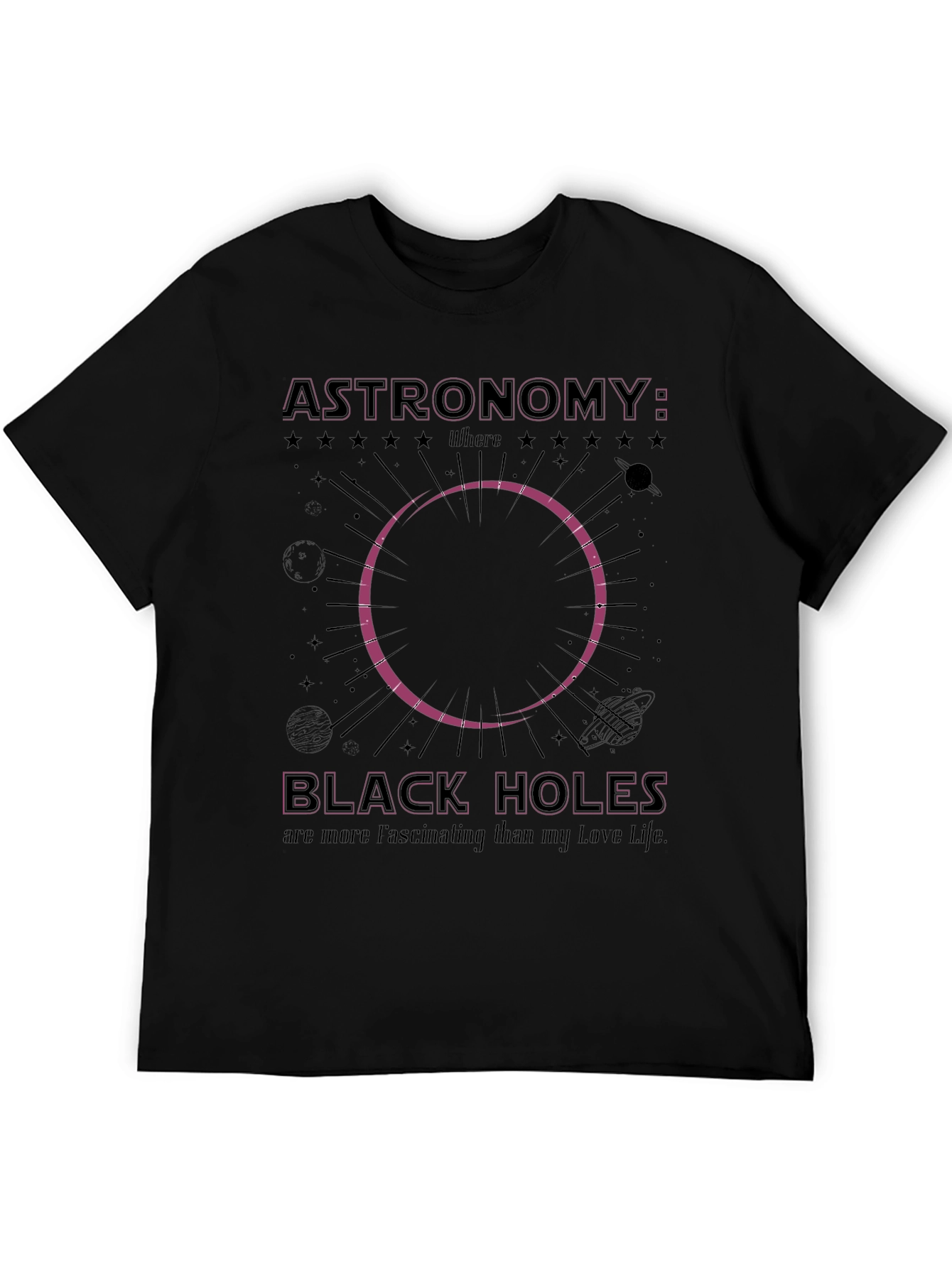 Astronomy Black Holes Graphic T-Shirt