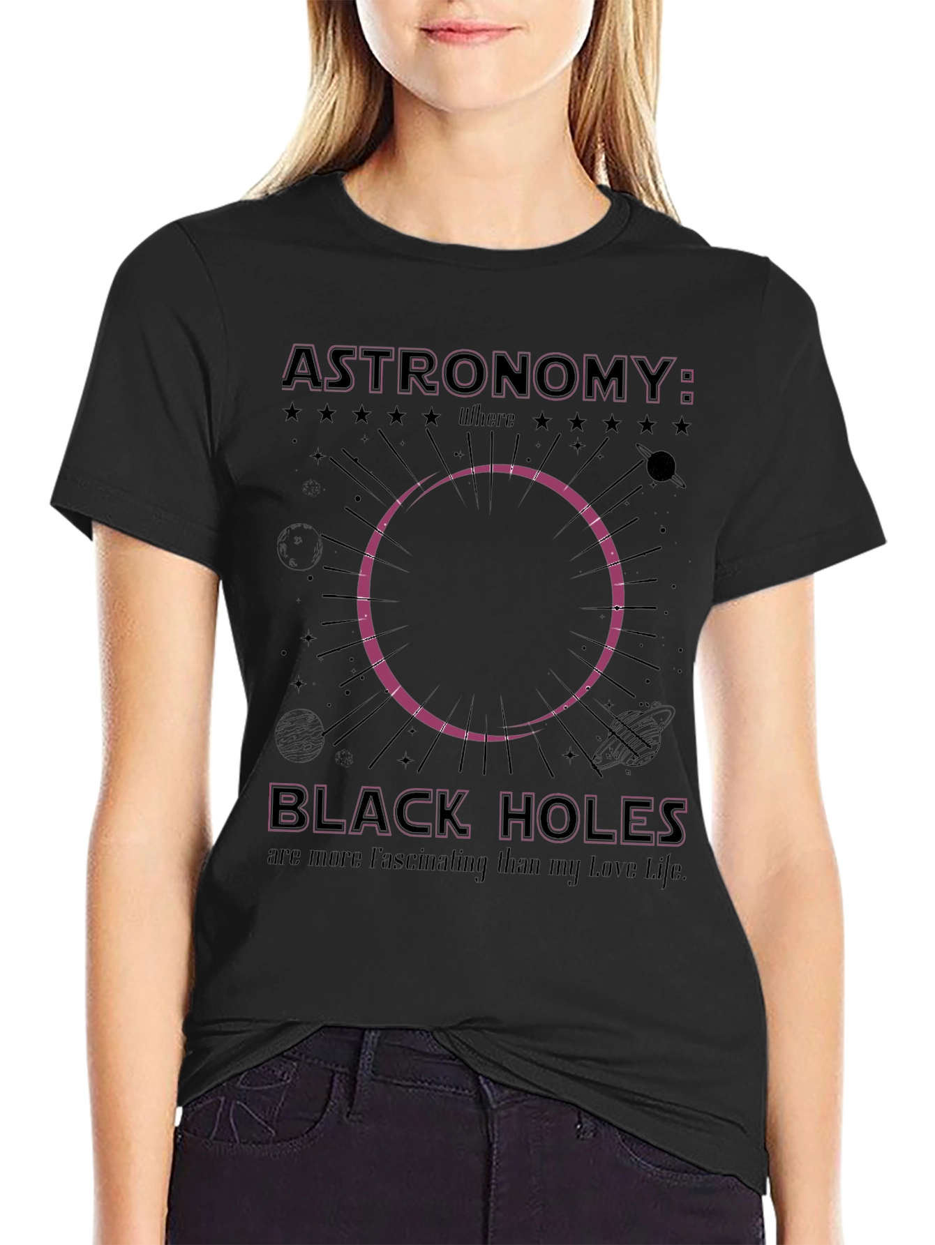 Astronomy Black Holes Graphic T-Shirt