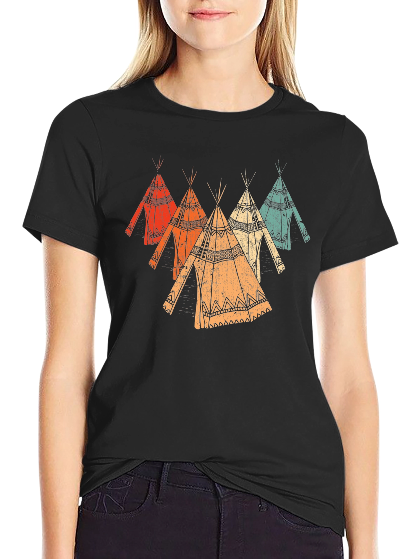 Vintage Teepee Graphic T-Shirt