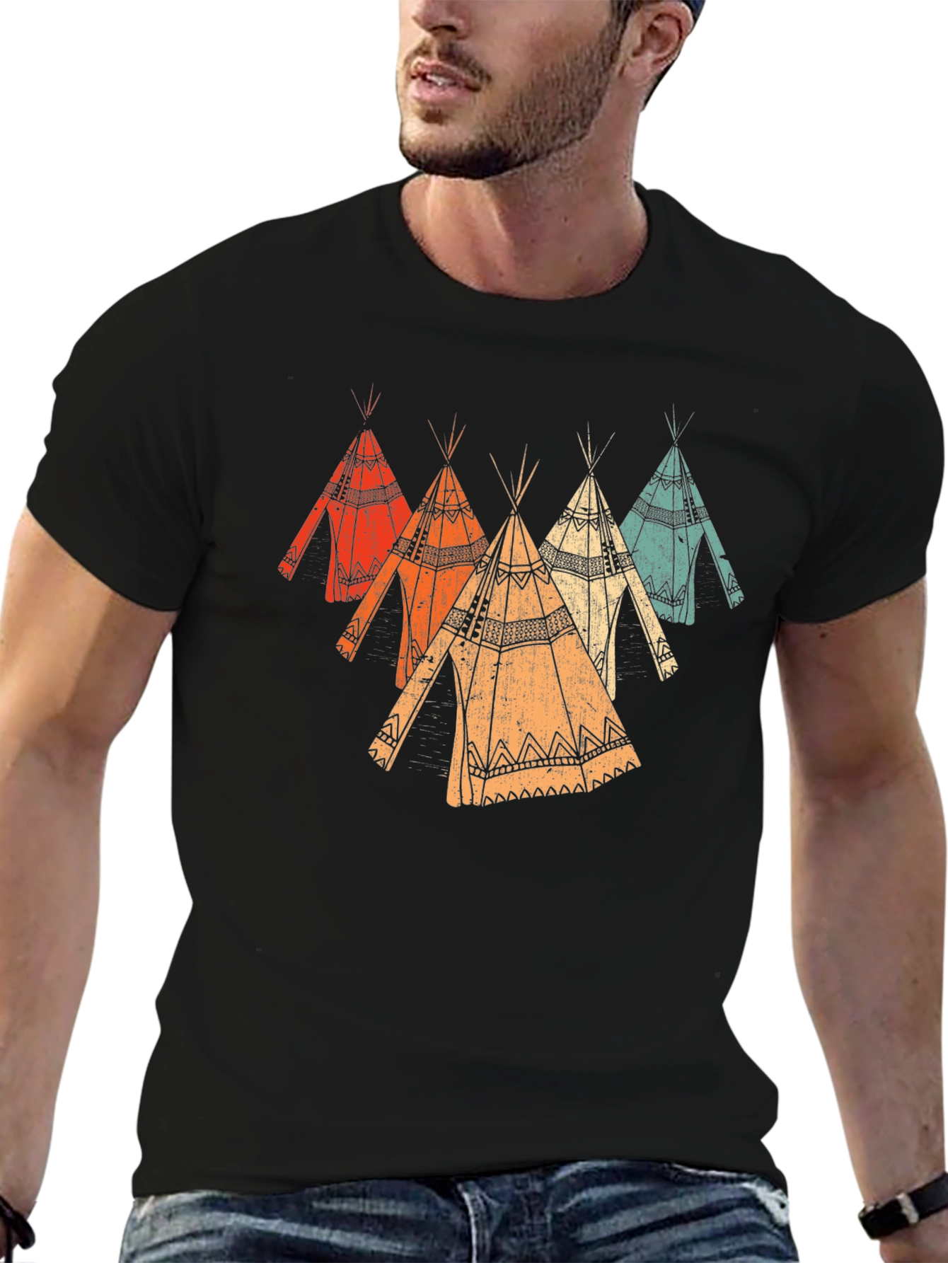 Vintage Teepee Graphic T-Shirt